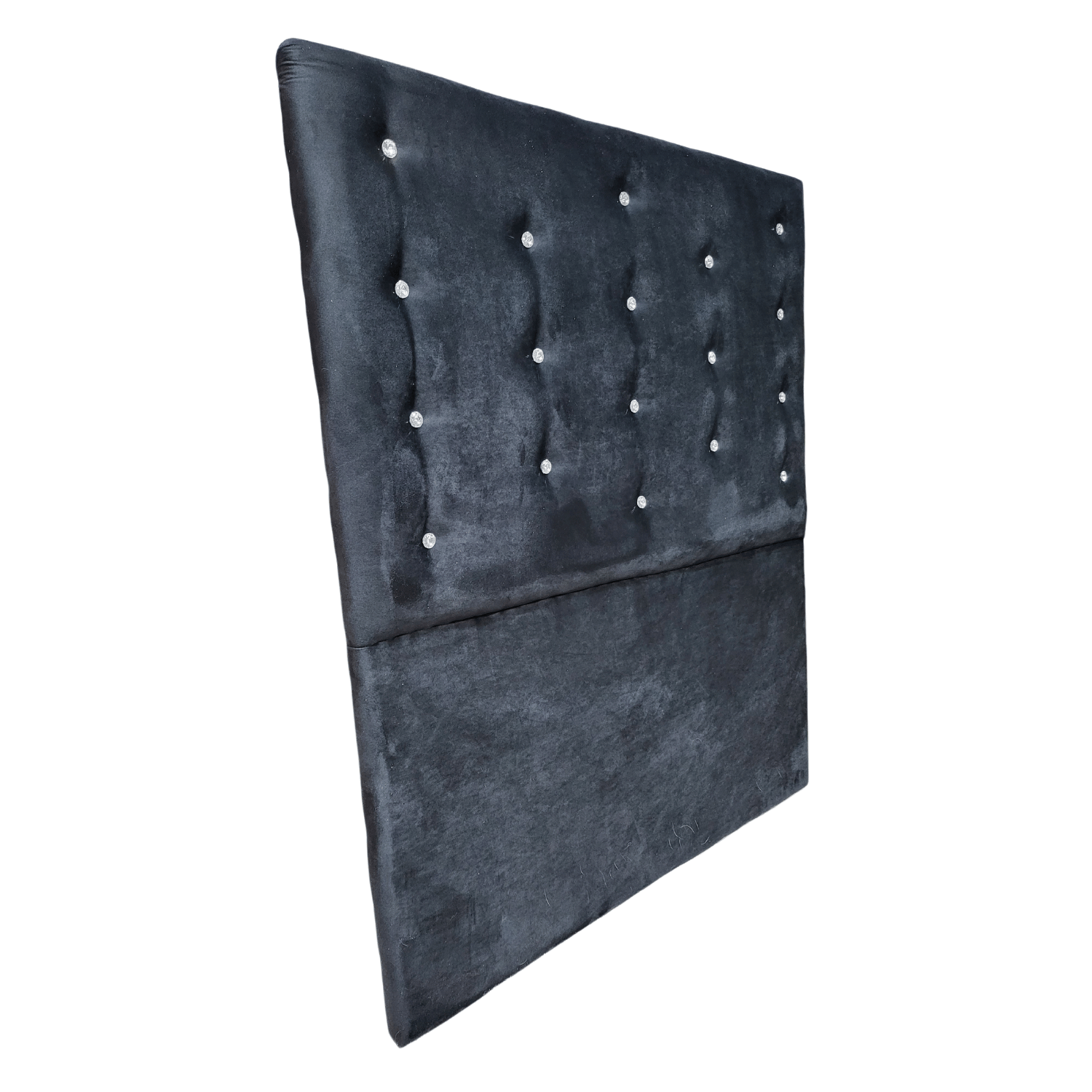 RESPALDO MUEBLES RIMAR A PISO DIAMANTE 1 PLAZA FELPA NEGRO - 2