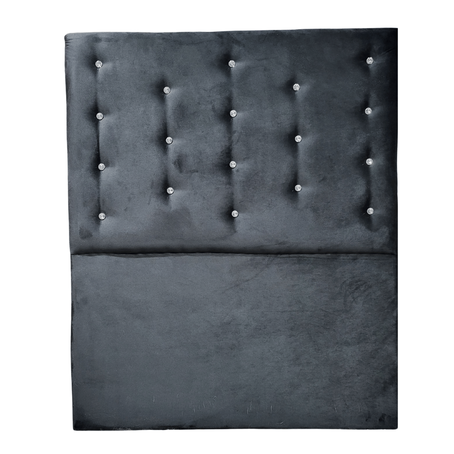 RESPALDO MUEBLES RIMAR A PISO DIAMANTE 1 PLAZA FELPA NEGRO - 4