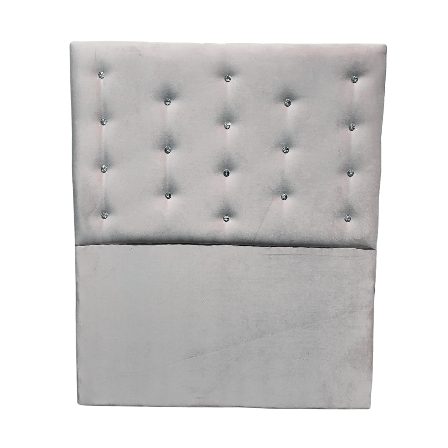 RESPALDO MUEBLES RIMAR A PISO DIAMANTE 1 PLAZA FELPA CRUDO - 1