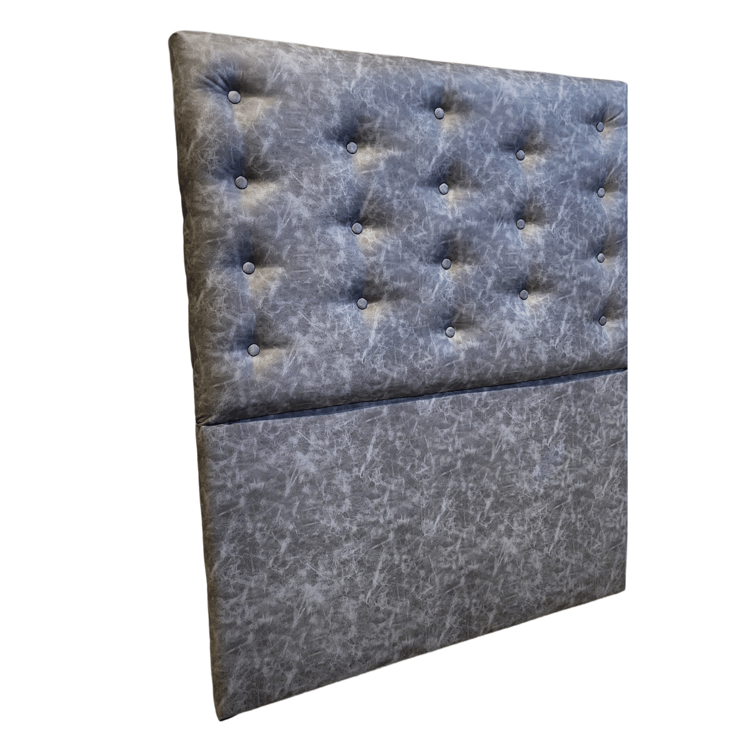 RESPALDO MUEBLES RIMAR A PISO 1 PLAZA ECO CUERO GRIS JASPIADO - 2