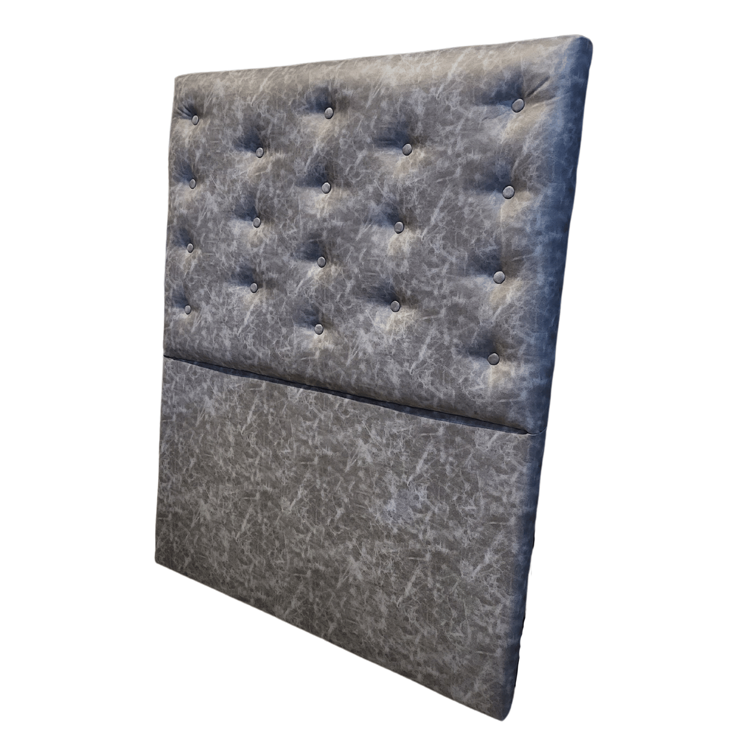 RESPALDO MUEBLES RIMAR A PISO 1 PLAZA ECO CUERO GRIS JASPIADO - 3