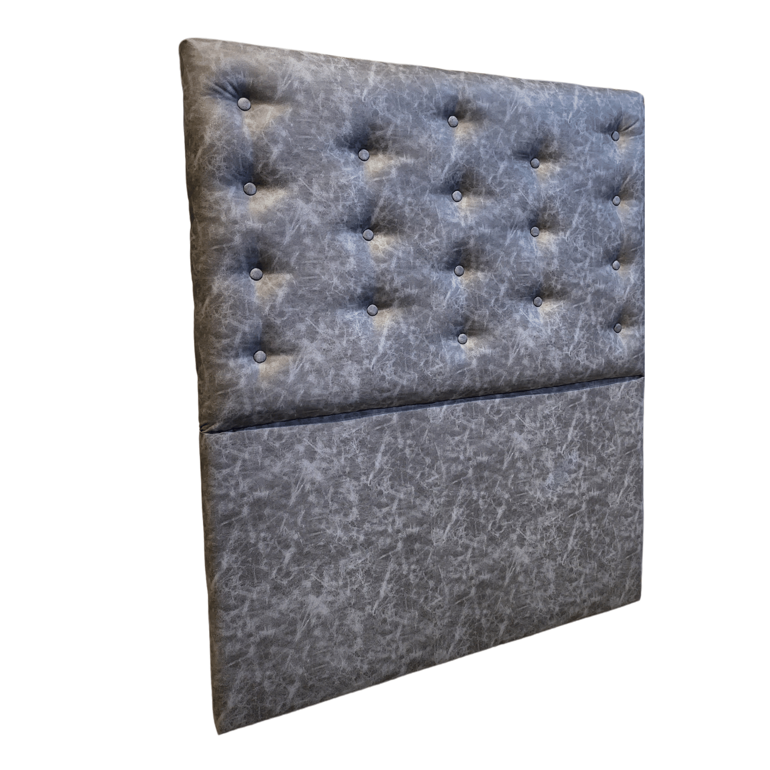 RESPALDO MUEBLES RIMAR A PISO 1 PLAZA ECO CUERO GRIS JASPIADO - 5