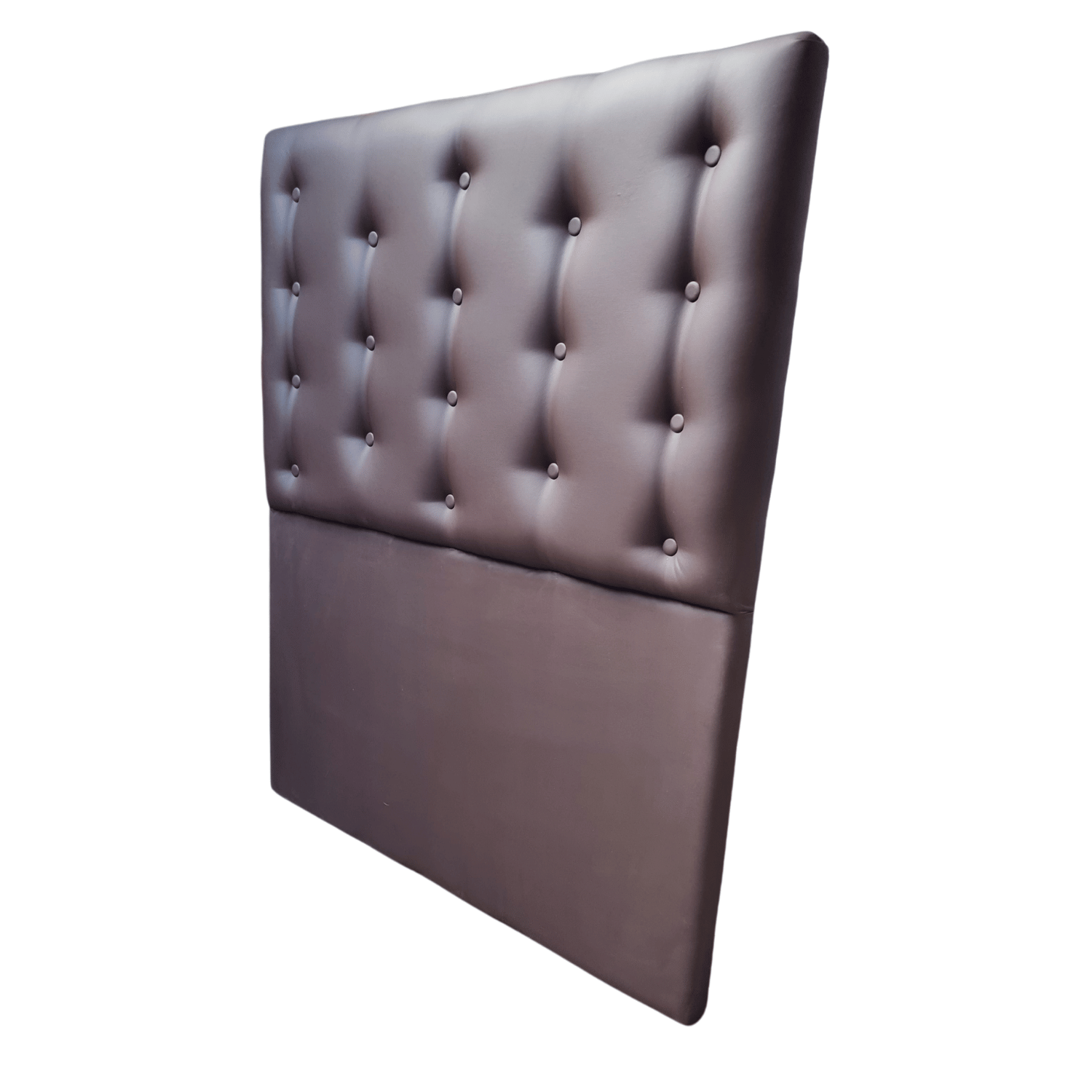 RESPALDO MUEBLES RIMAR A PISO 1 PLAZA ECO CUERO CHOCOLATE - 3