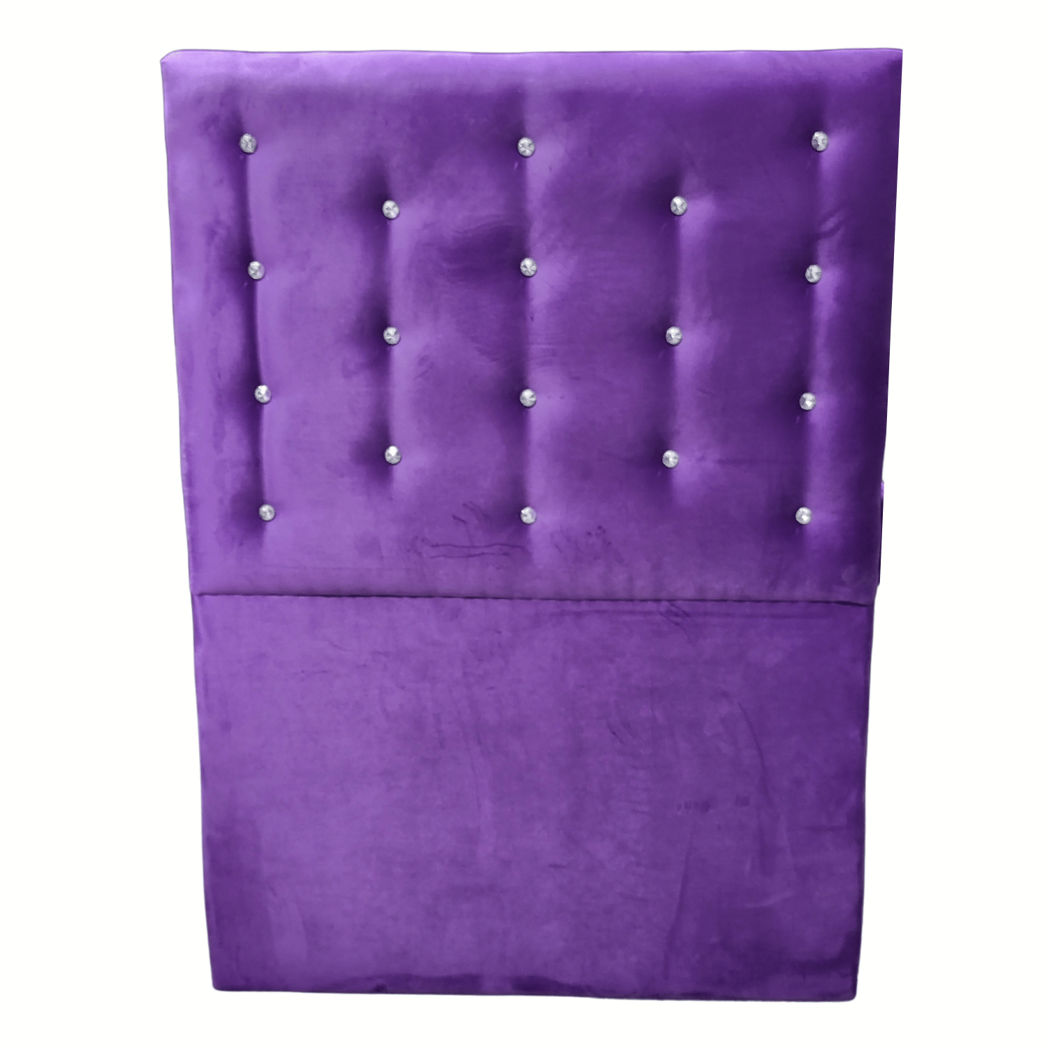 RESPALDO MUEBLES RIMAR A PISO DIAMANTE 1 PLAZA FELPA MORADO - 1