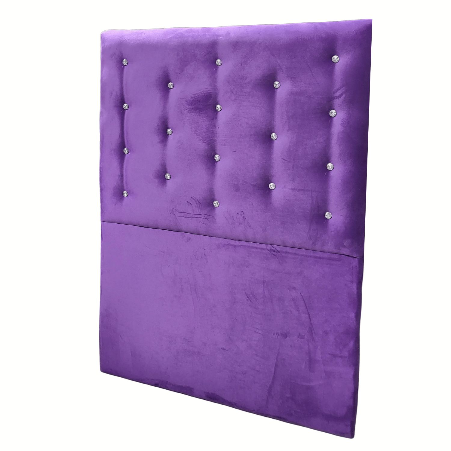 RESPALDO MUEBLES RIMAR A PISO DIAMANTE 1 PLAZA FELPA MORADO - 3