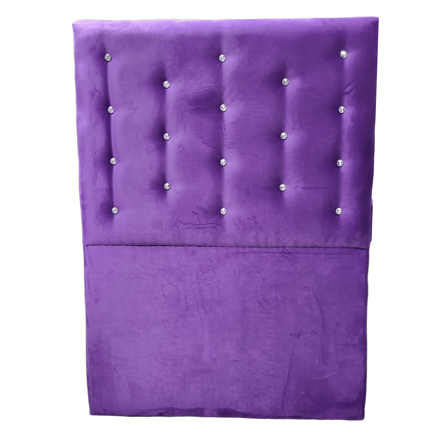 RESPALDO MUEBLES RIMAR A PISO DIAMANTE 1 PLAZA FELPA MORADO - 4