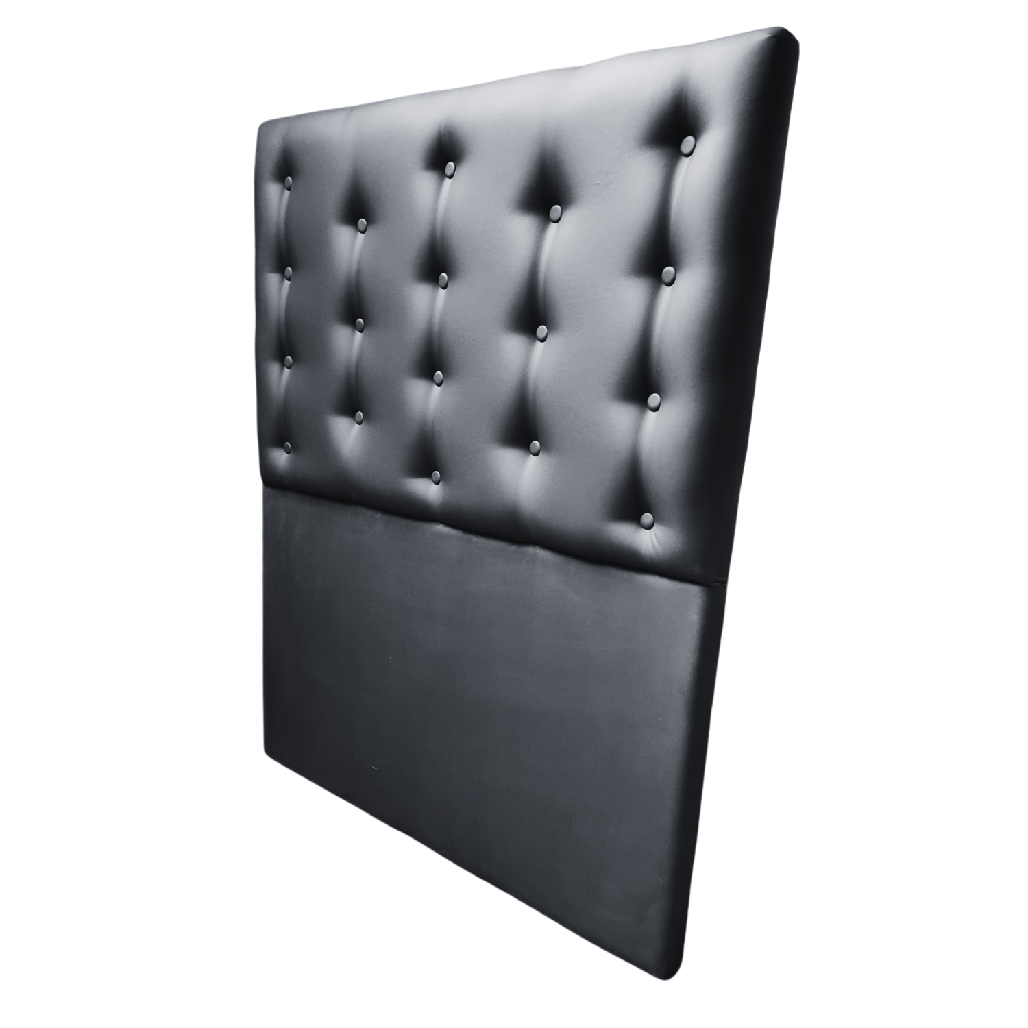 RESPALDO MUEBLES RIMAR A PISO 1 PLAZA ECO CUERO NEGRO - 3