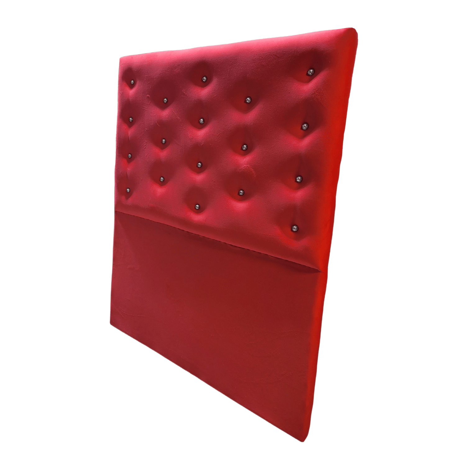RESPALDO MUEBLES RIMAR A PISO DIAMANTE 1 PLAZA FELPA ROJO - 5