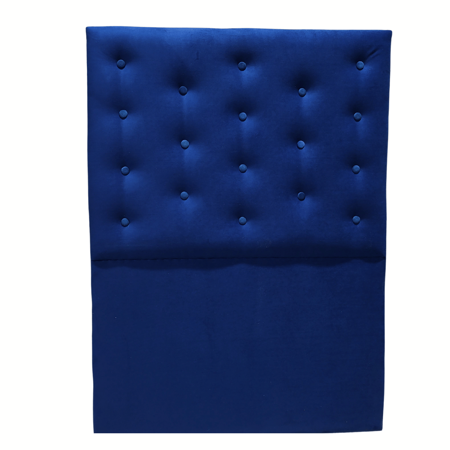 RESPALDO MUEBLES RIMAR A PISO 1.5 PLAZAS FELPA AZUL MARINO - 1