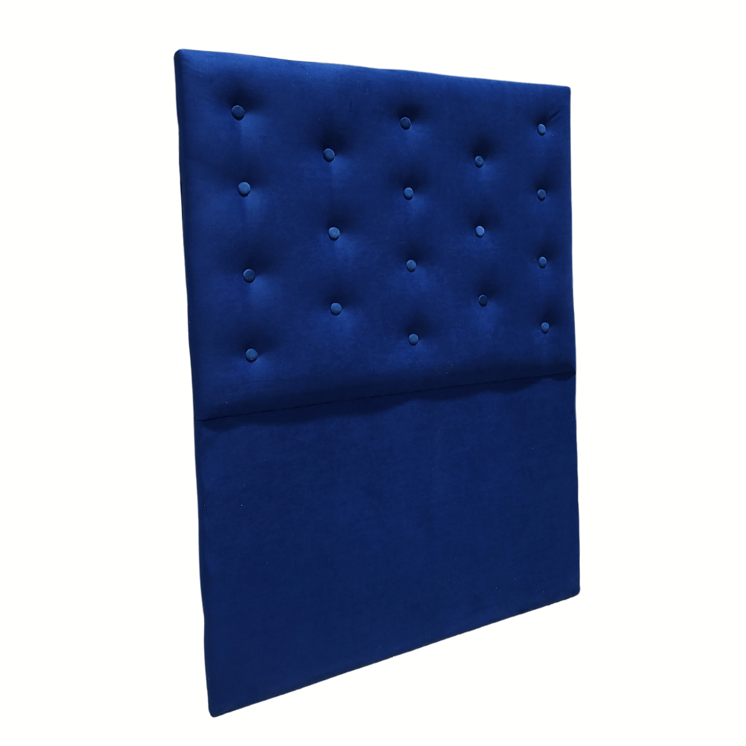 RESPALDO MUEBLES RIMAR A PISO 1.5 PLAZAS FELPA AZUL MARINO - 2