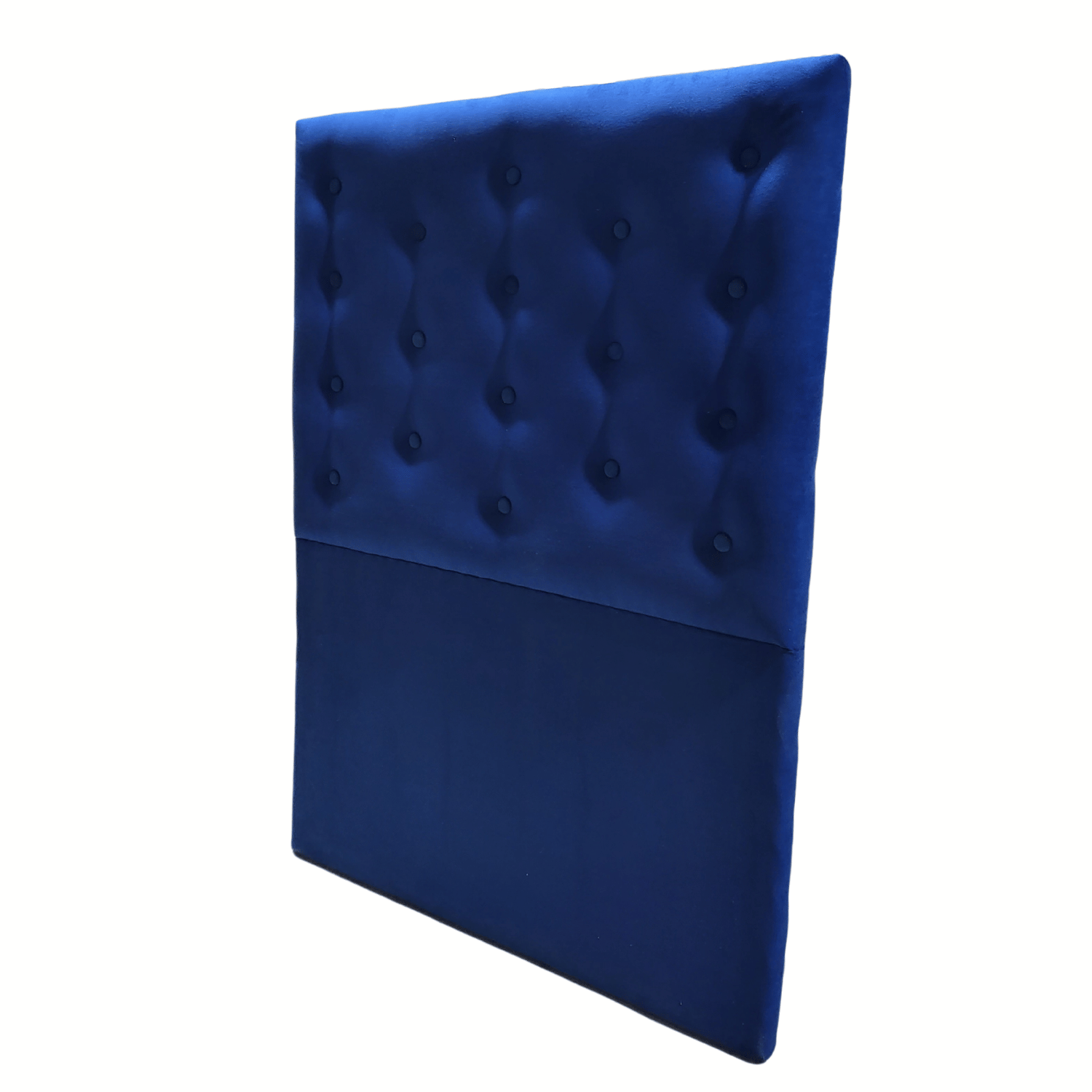 RESPALDO MUEBLES RIMAR A PISO 1.5 PLAZAS FELPA AZUL MARINO - 3
