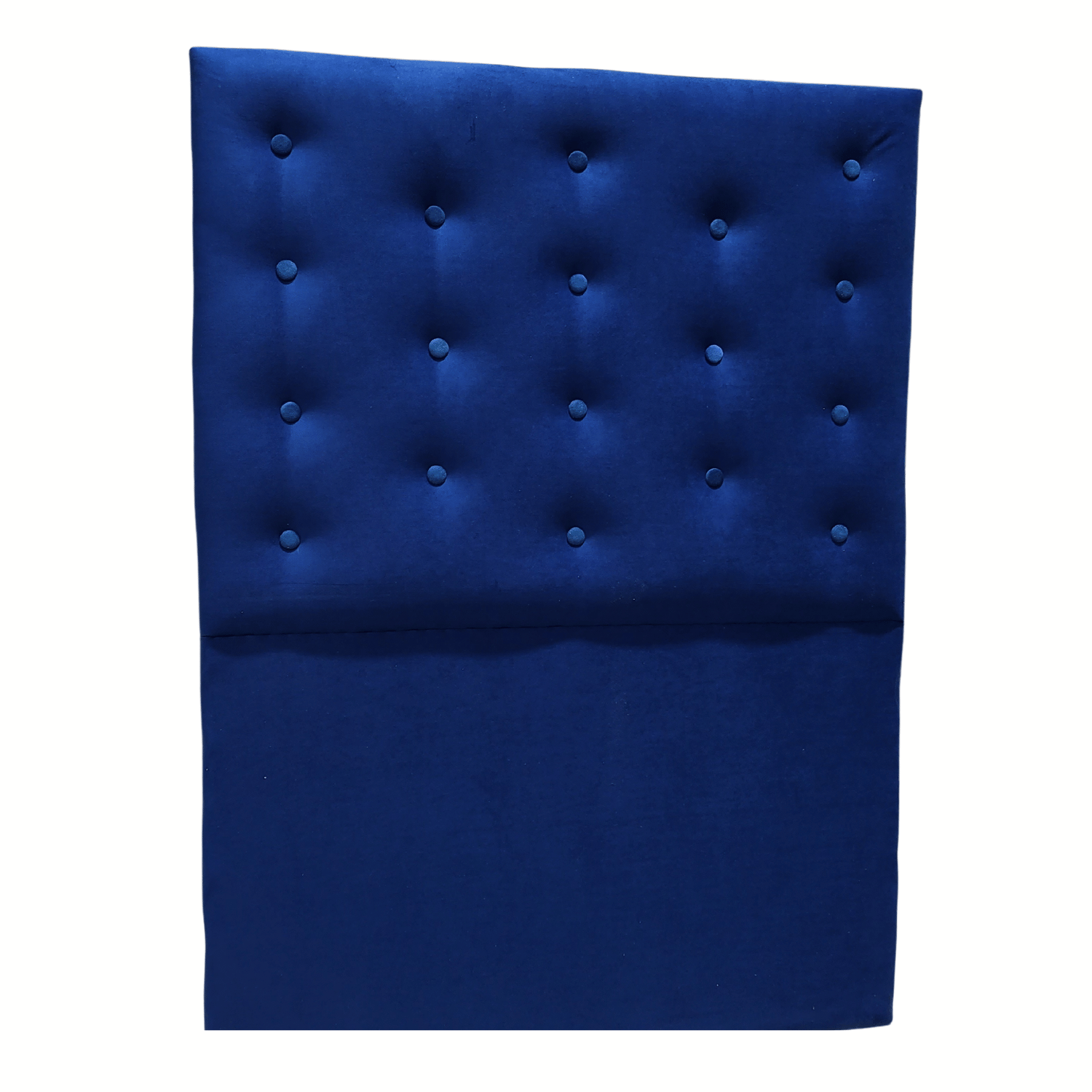 RESPALDO MUEBLES RIMAR A PISO 1.5 PLAZAS FELPA AZUL MARINO - 4