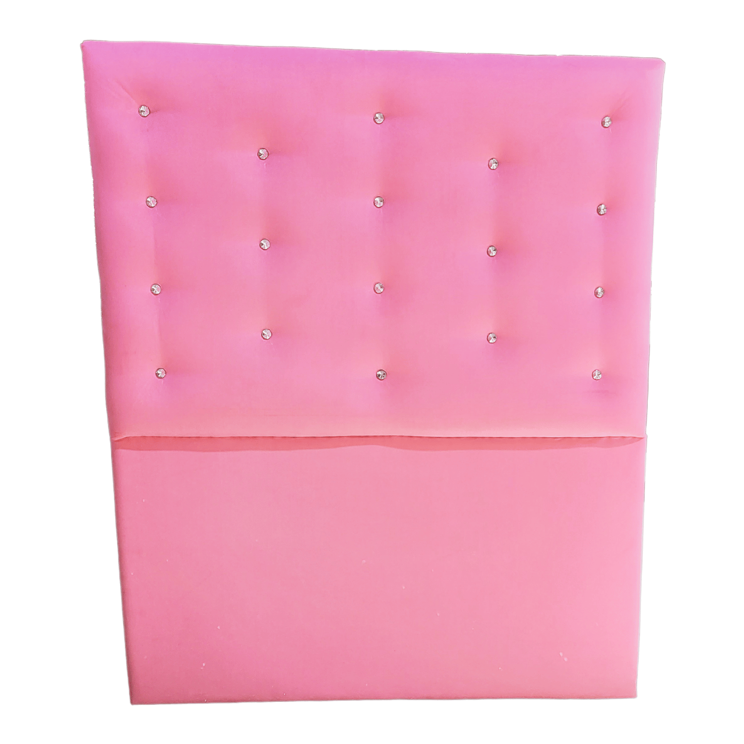 RESPALDO MUEBLES RIMAR A PISO DIAMANTE 1.5 PLAZAS FELPA ROSADO CLARO - 1
