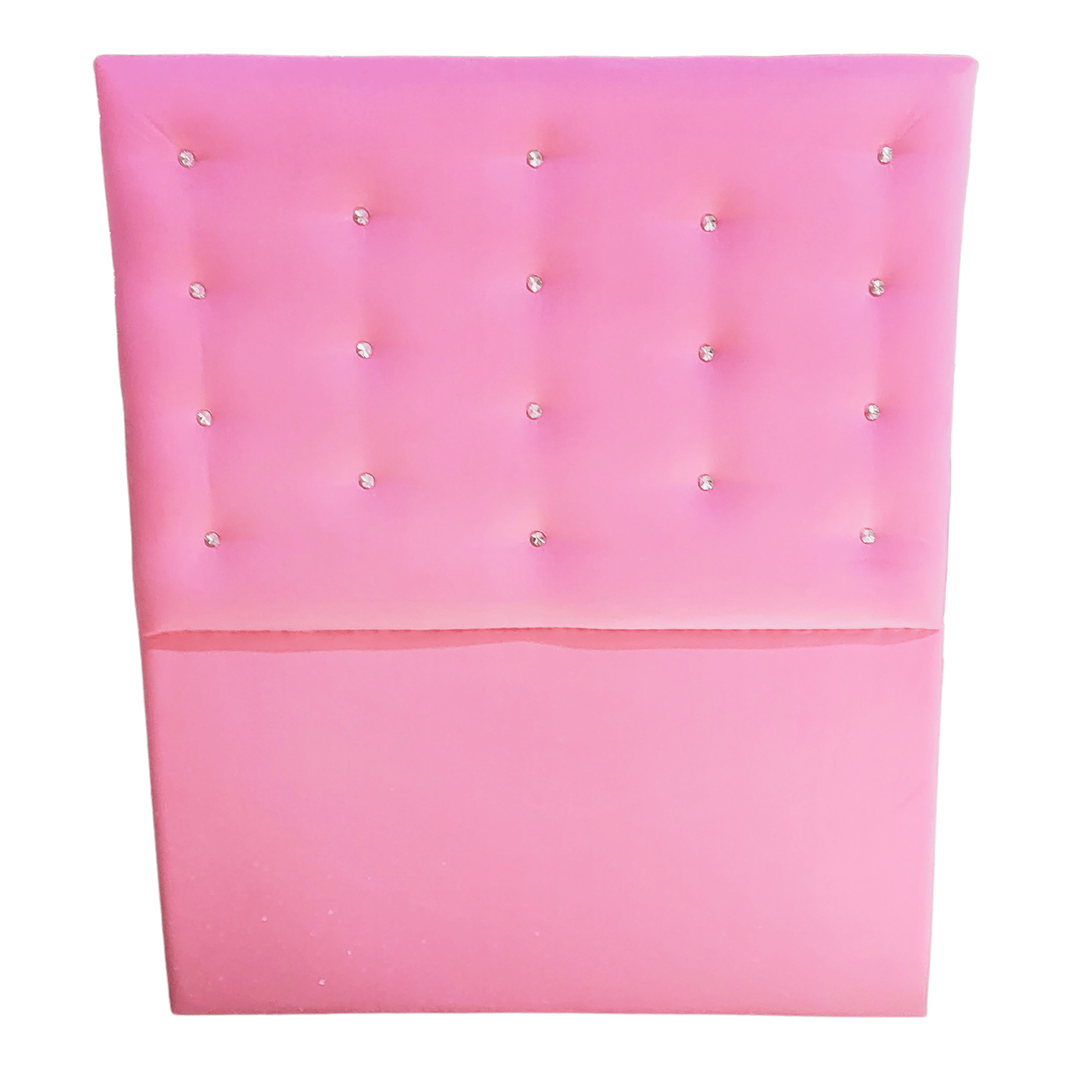 RESPALDO MUEBLES RIMAR A PISO DIAMANTE 1.5 PLAZAS FELPA ROSADO CLARO - 4