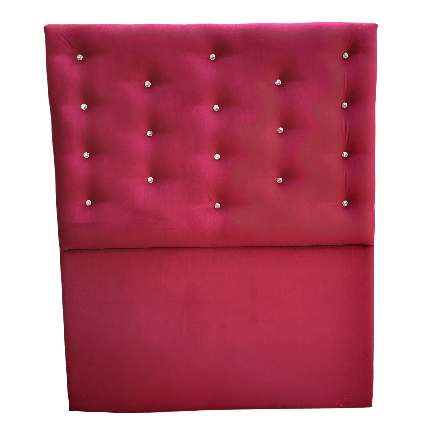 RESPALDO MUEBLES RIMAR A PISO DIAMANTE 1.5 PLAZAS FELPA BURDEO - 1