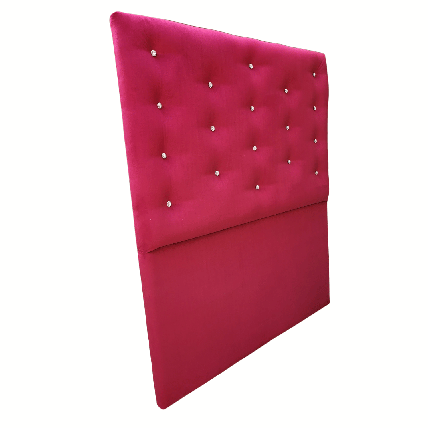 RESPALDO MUEBLES RIMAR A PISO DIAMANTE 1.5 PLAZAS FELPA BURDEO - 2