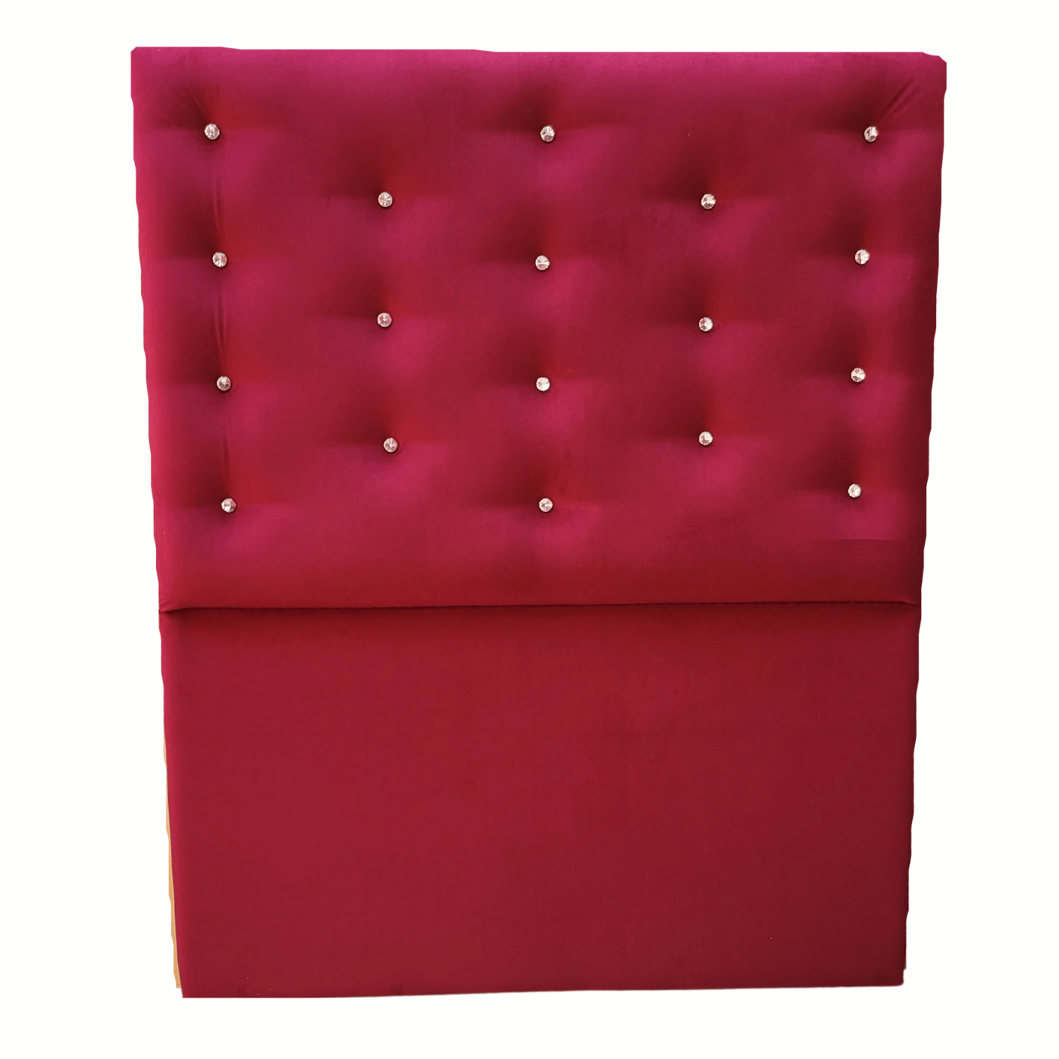 RESPALDO MUEBLES RIMAR A PISO DIAMANTE 1.5 PLAZAS FELPA BURDEO - 4