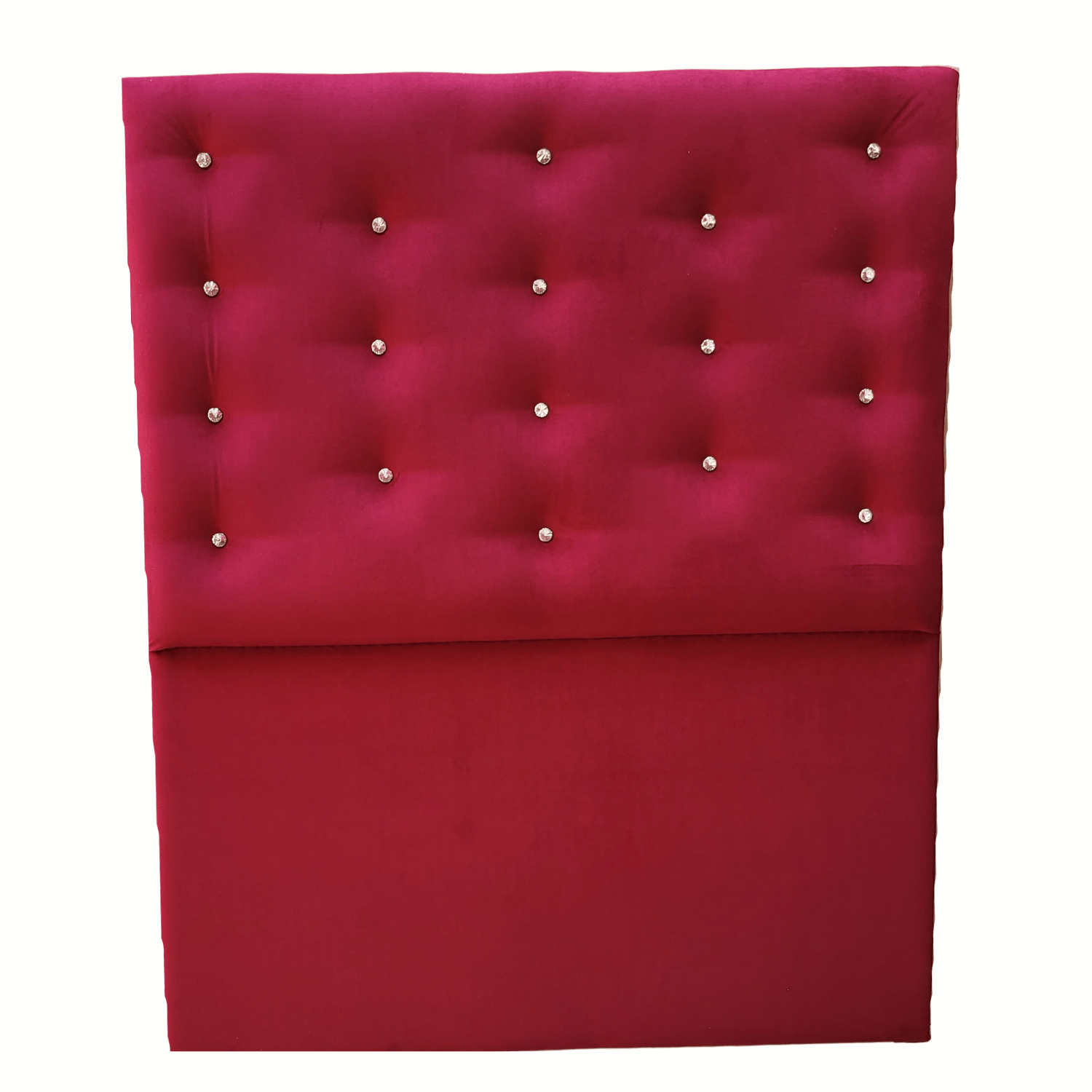 RESPALDO MUEBLES RIMAR A PISO DIAMANTE 1.5 PLAZAS FELPA BURDEO - 5