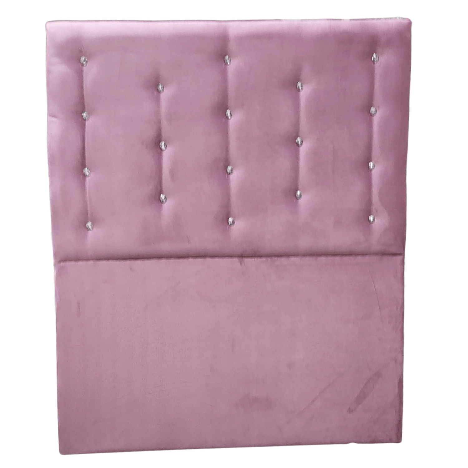 RESPALDO MUEBLES RIMAR A PISO DIAMANTE 1.5 PLAZAS FELPA PALO ROSA - 1