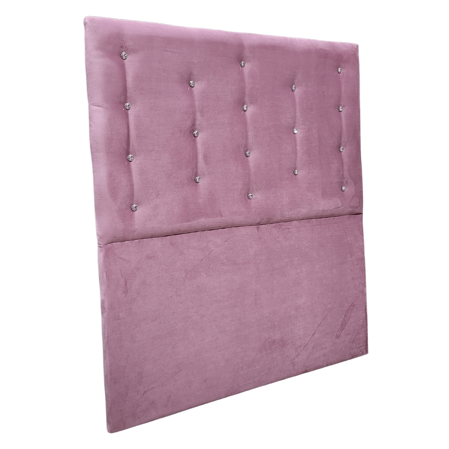 RESPALDO MUEBLES RIMAR A PISO DIAMANTE 1.5 PLAZAS FELPA PALO ROSA - 2