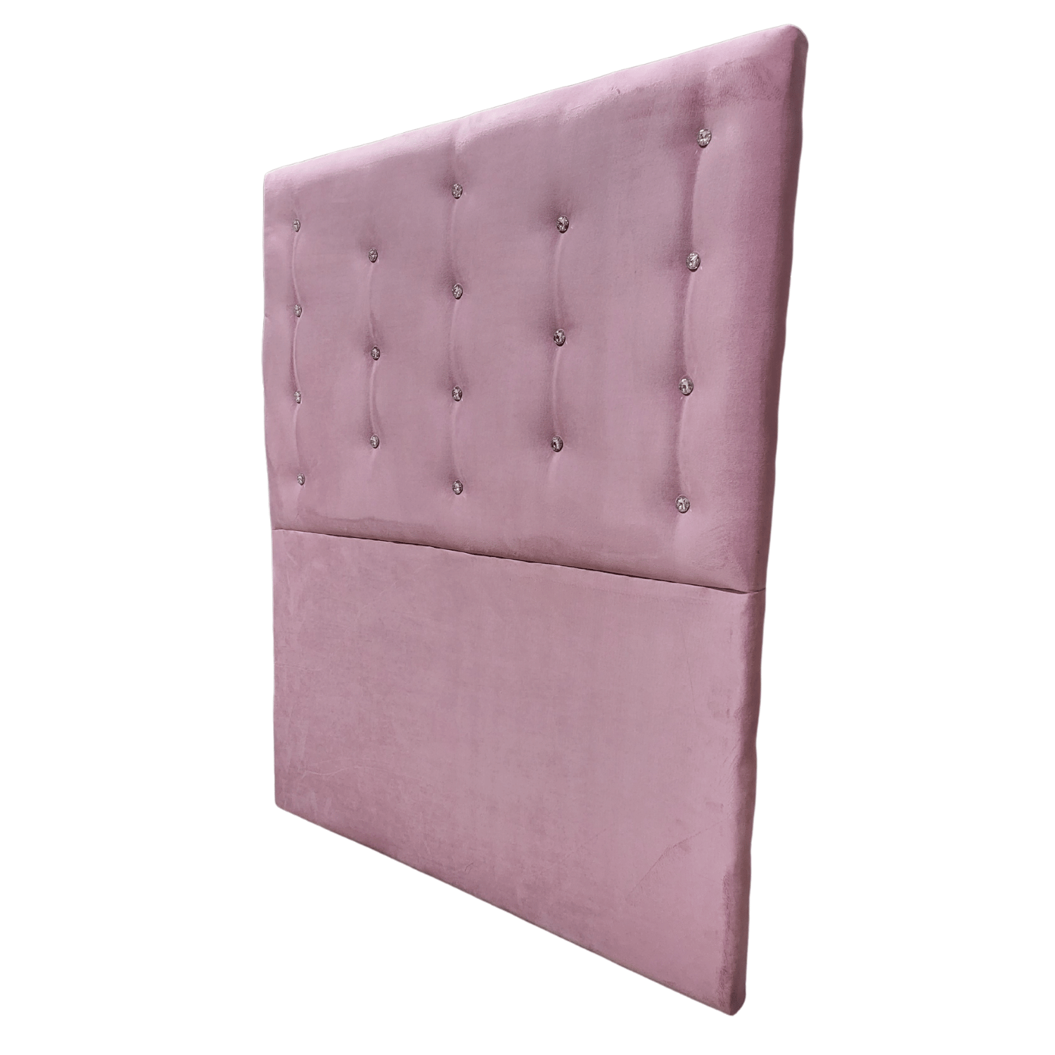 RESPALDO MUEBLES RIMAR A PISO DIAMANTE 1.5 PLAZAS FELPA PALO ROSA - 3