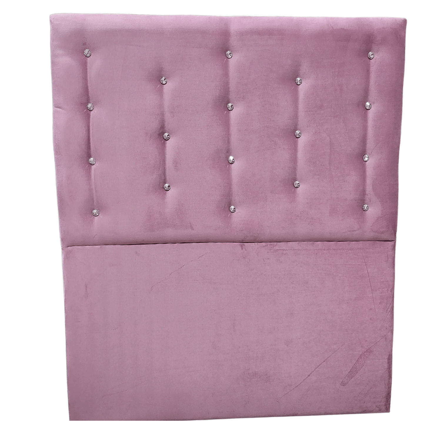 RESPALDO MUEBLES RIMAR A PISO DIAMANTE 1.5 PLAZAS FELPA PALO ROSA - 4