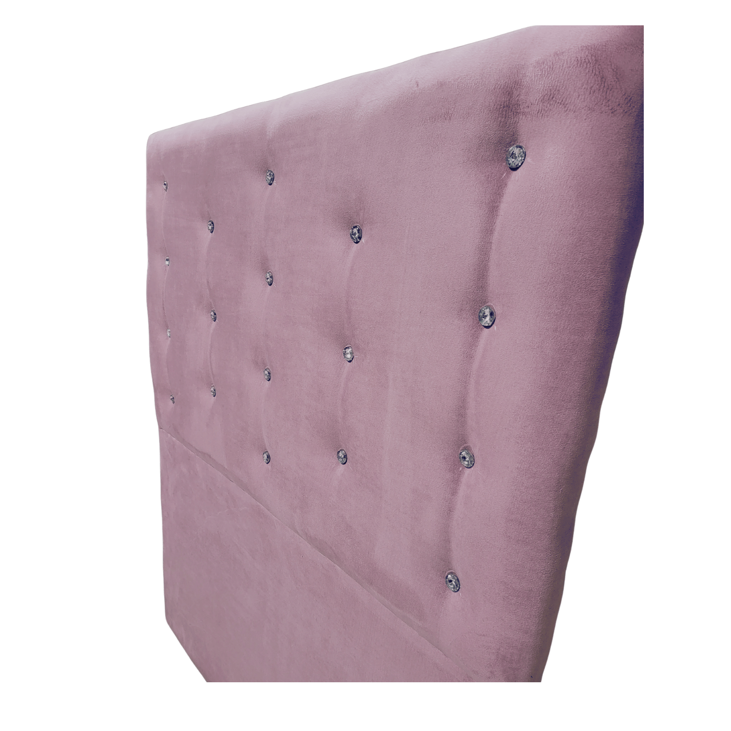 RESPALDO MUEBLES RIMAR A PISO DIAMANTE 1.5 PLAZAS FELPA PALO ROSA - 5