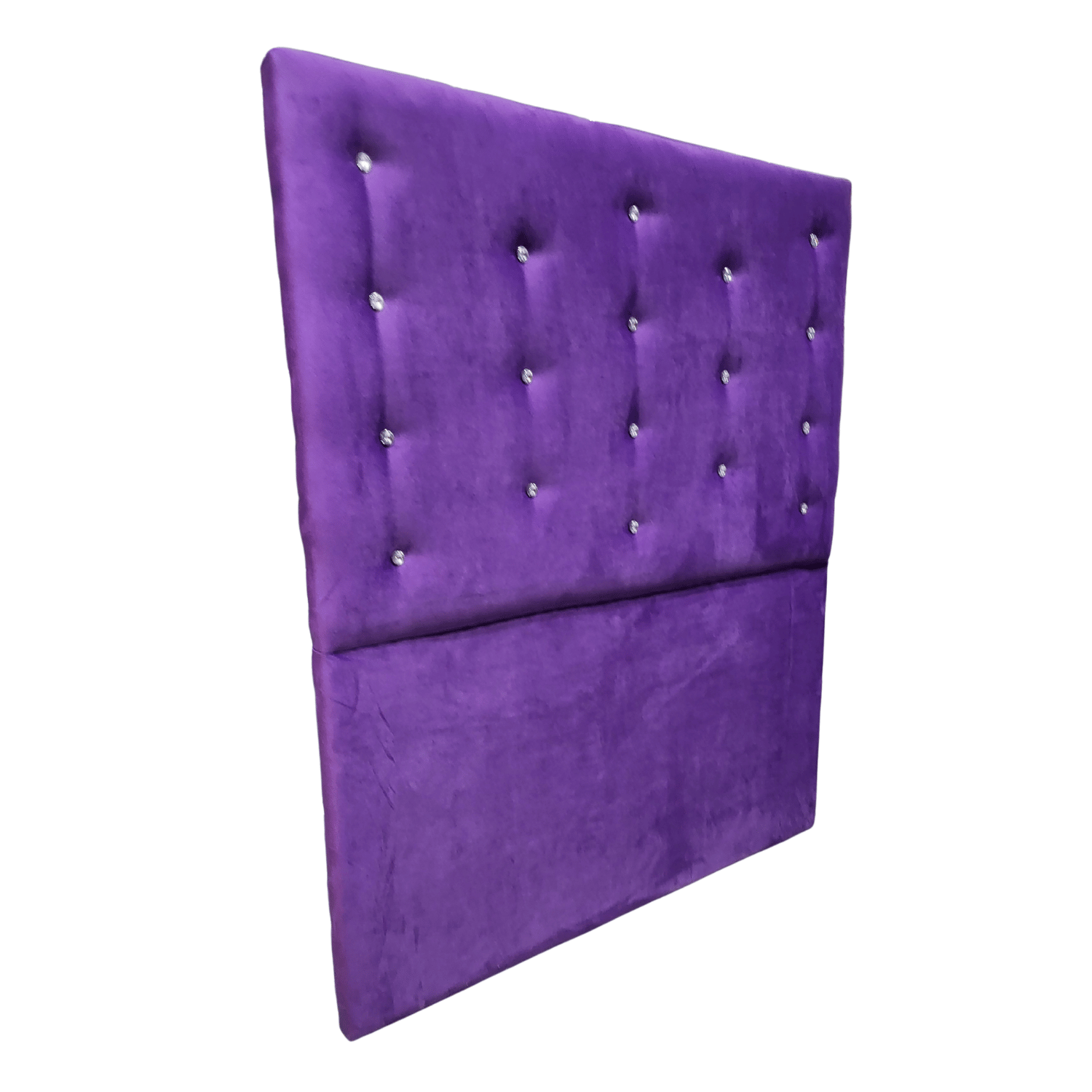 RESPALDO MUEBLES RIMAR A PISO DIAMANTE 1.5 PLAZAS FELPA MORADO - 2