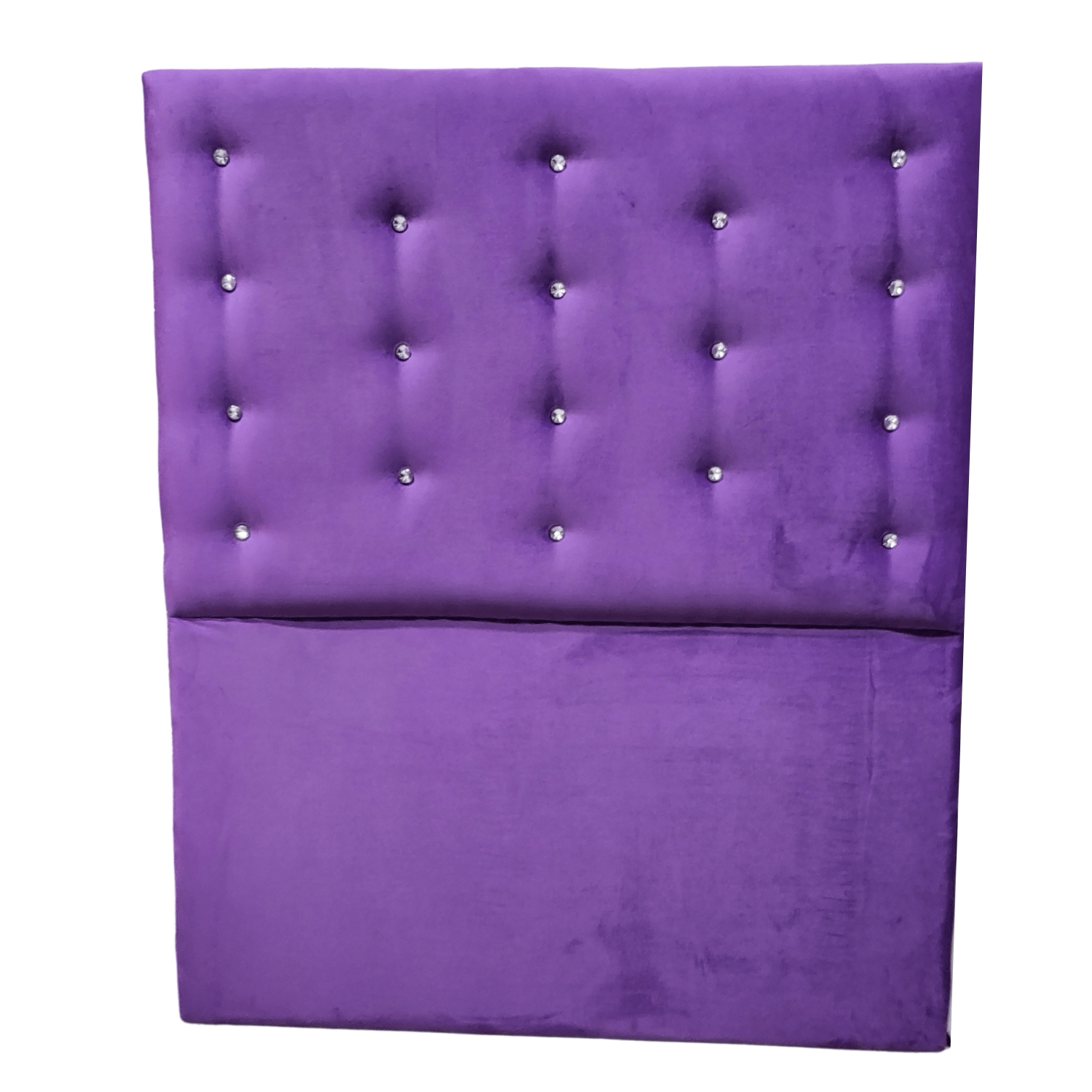 RESPALDO MUEBLES RIMAR A PISO DIAMANTE 1.5 PLAZAS FELPA MORADO - 4