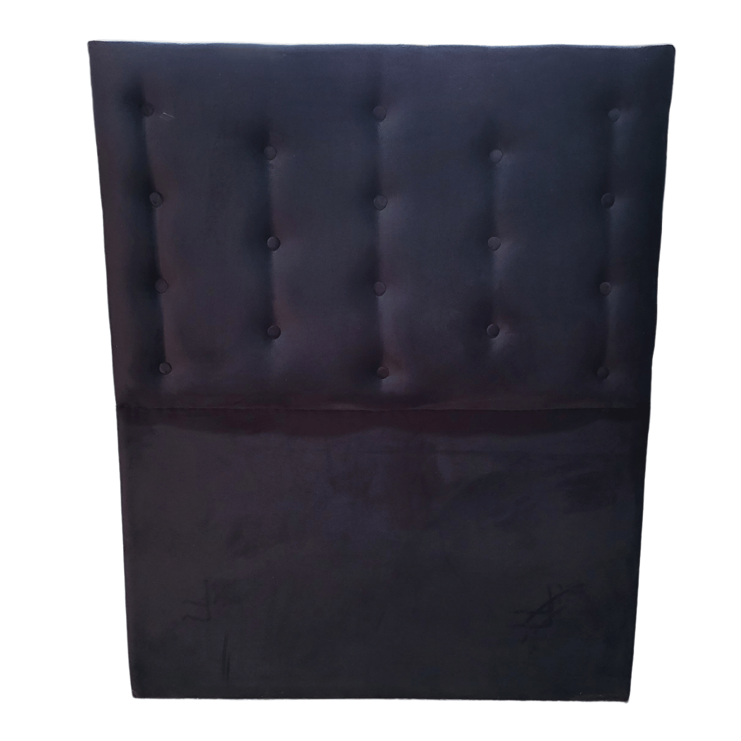 RESPALDO MUEBLES RIMAR A PISO 1.5 PLAZAS FELPA NEGRO - 4