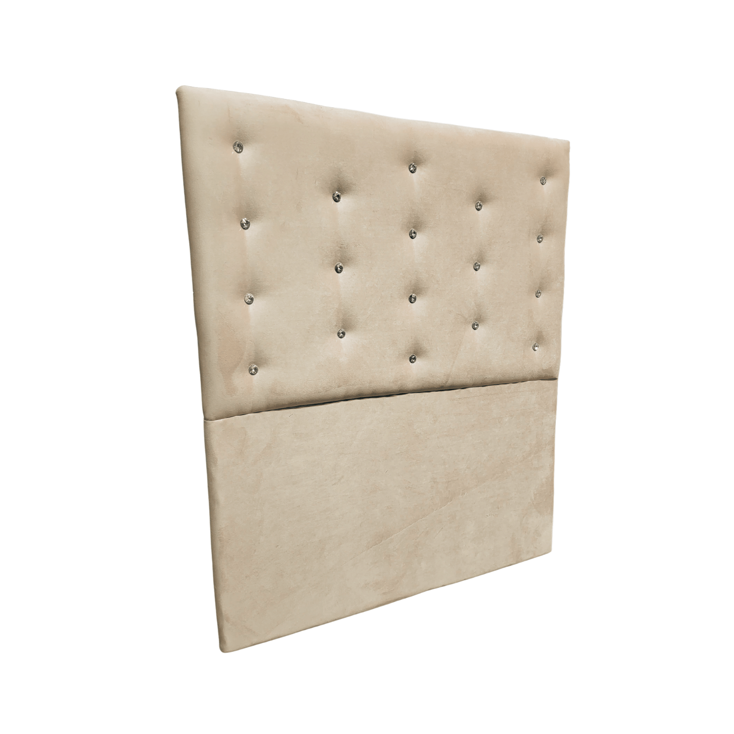 RESPALDO MUEBLES RIMAR A PISO DIAMANTE 1.5 PLAZAS FELPA BEIGE - 2