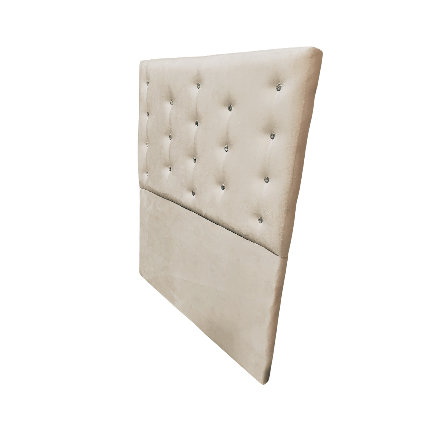 RESPALDO MUEBLES RIMAR A PISO DIAMANTE 1.5 PLAZAS FELPA BEIGE - 3