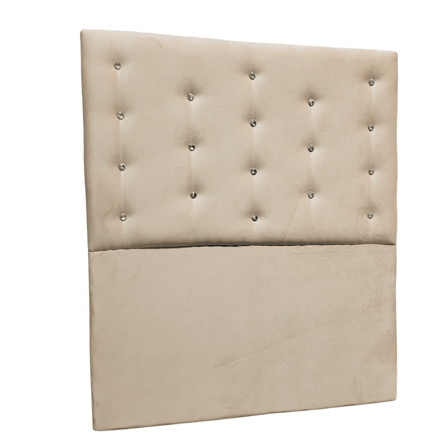 RESPALDO MUEBLES RIMAR A PISO DIAMANTE 1.5 PLAZAS FELPA BEIGE - 4