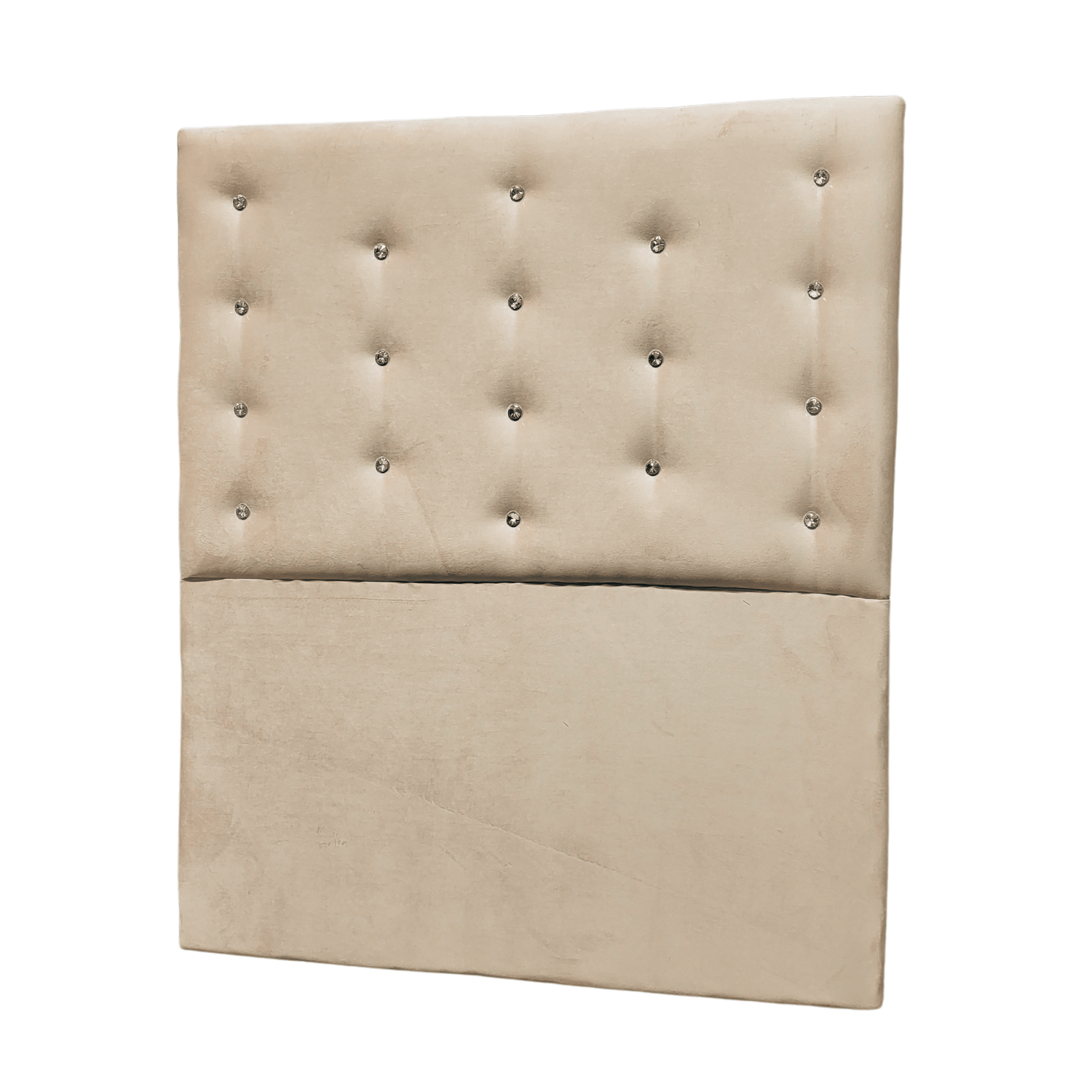 RESPALDO MUEBLES RIMAR A PISO DIAMANTE 1.5 PLAZAS FELPA BEIGE - 5
