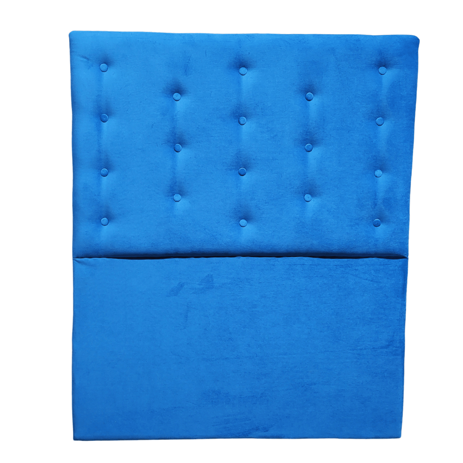 RESPALDO MUEBLES RIMAR A PISO 1.5 PLAZAS FELPA AZUL - 1
