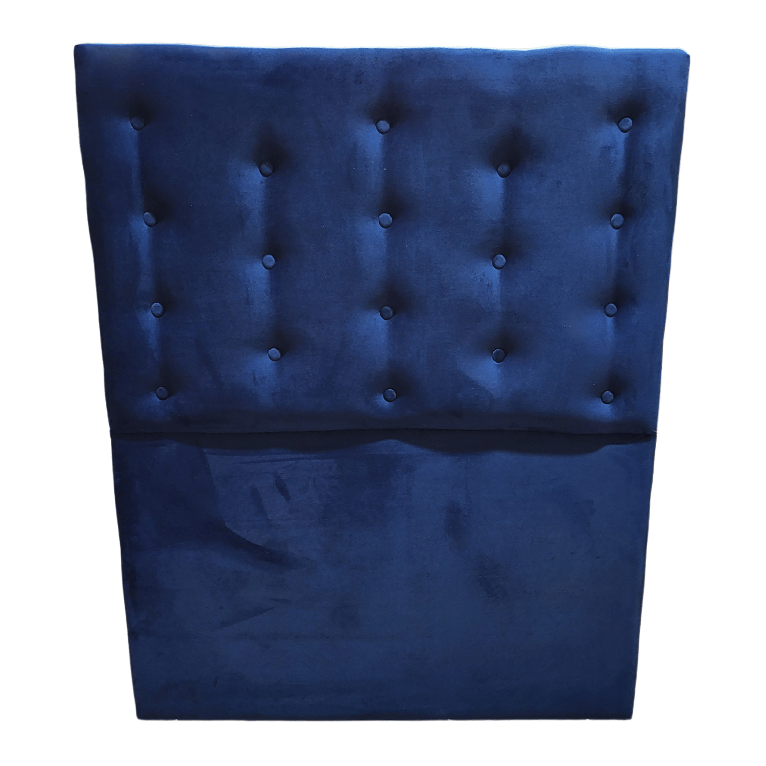 RESPALDO MUEBLES RIMAR A PISO 1.5 PLAZAS FELPA AZUL MARINO - 1
