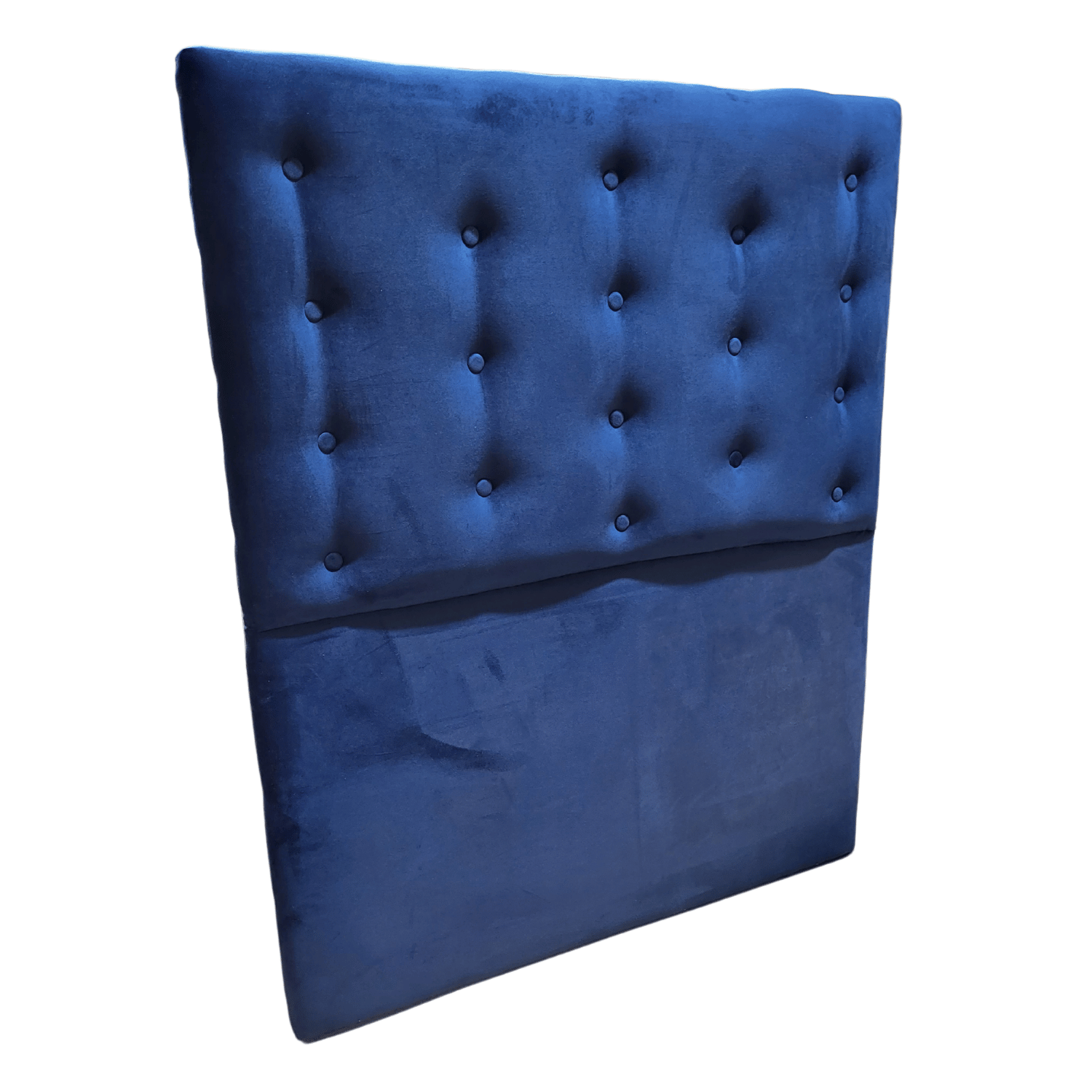 RESPALDO MUEBLES RIMAR A PISO 1.5 PLAZAS FELPA AZUL MARINO - 2