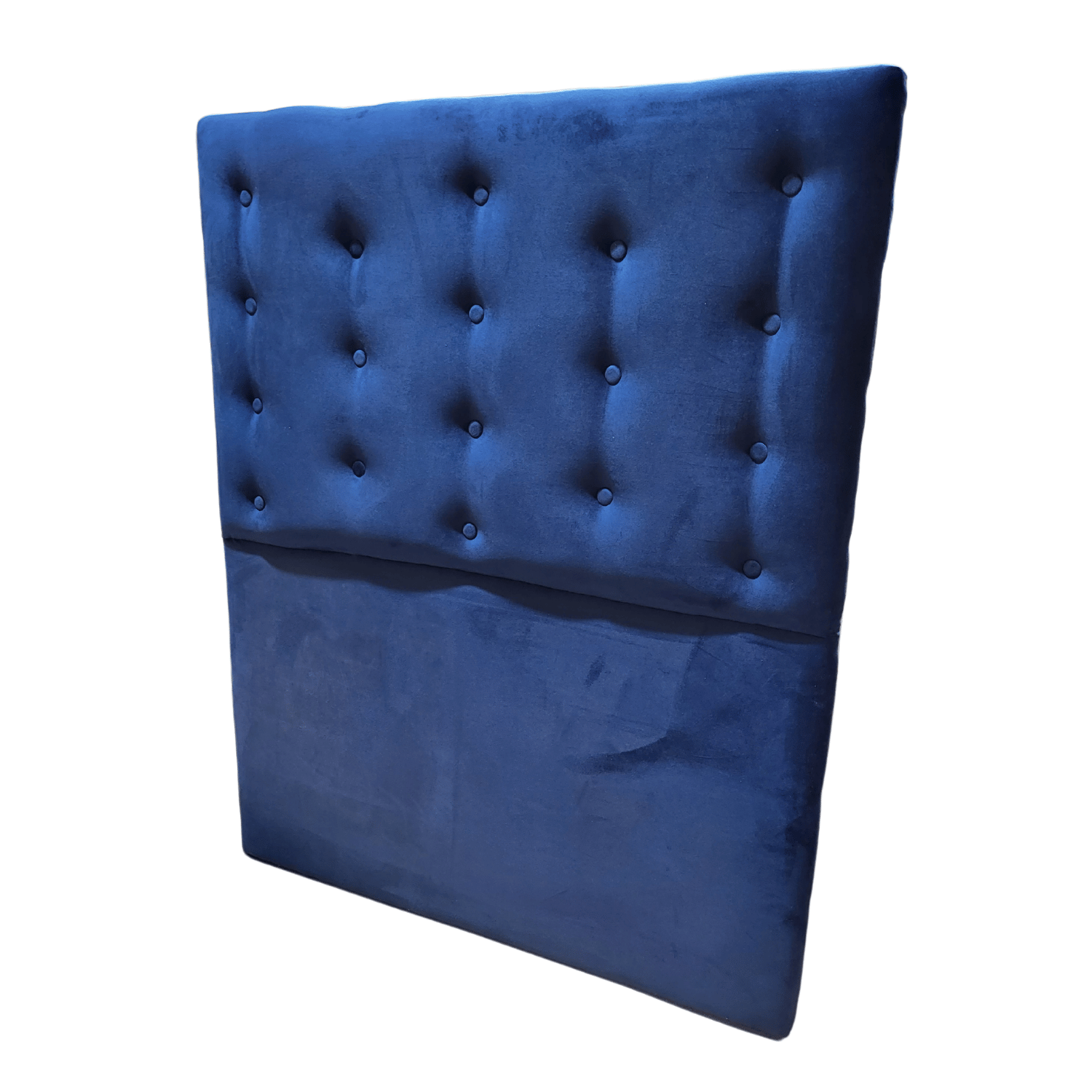 RESPALDO MUEBLES RIMAR A PISO 1.5 PLAZAS FELPA AZUL MARINO - 3