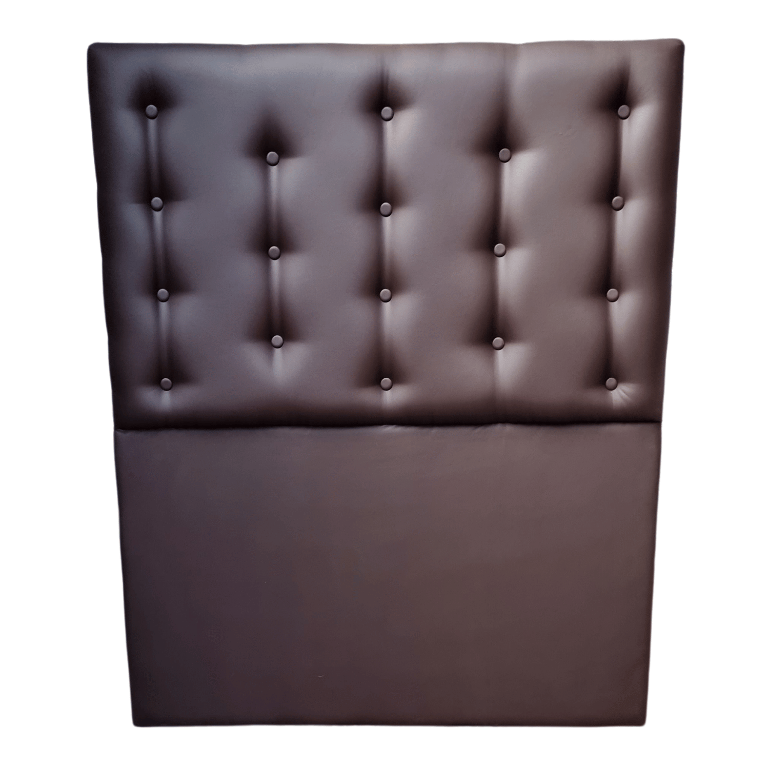 RESPALDO MUEBLES RIMAR A PISO 1.5 PLAZAS ECO CUERO CHOCOLATE - 1