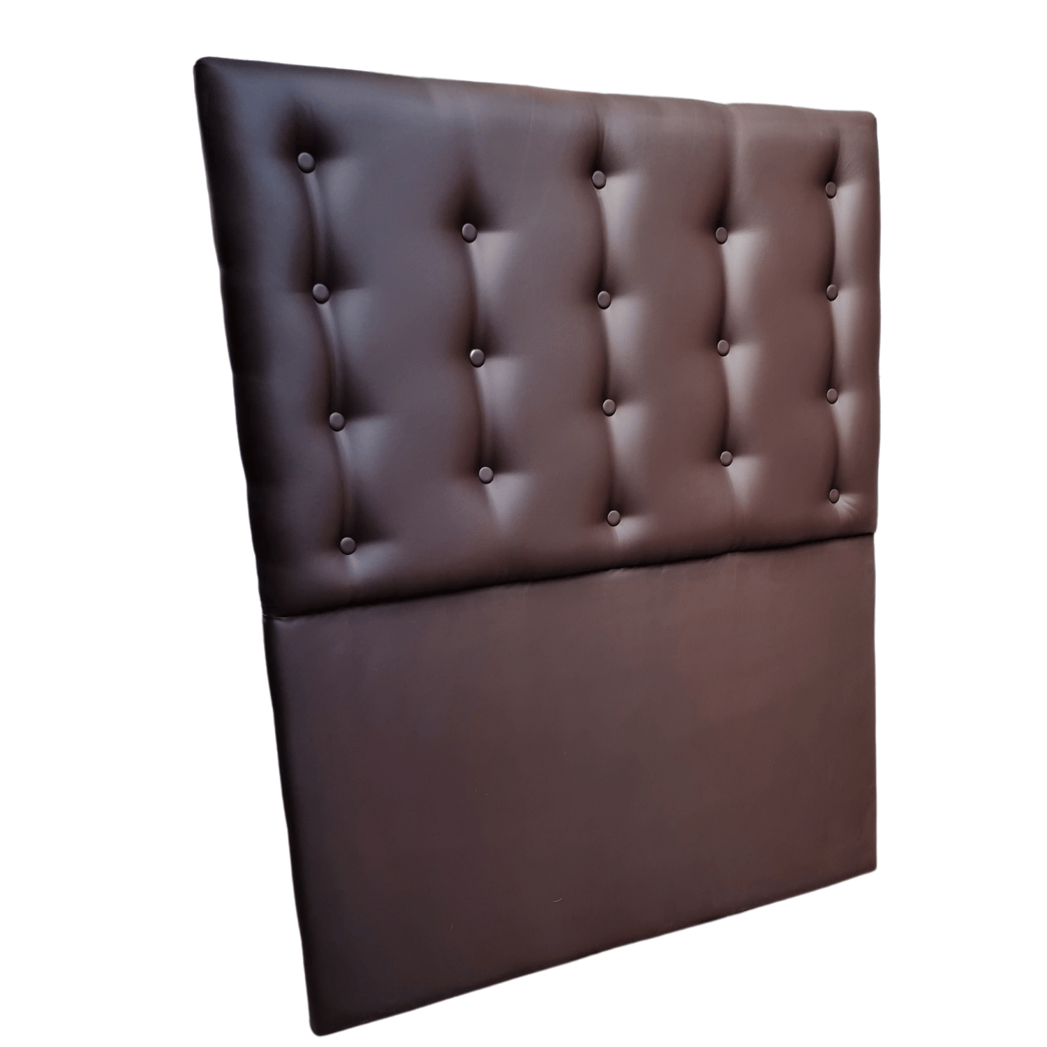 RESPALDO MUEBLES RIMAR A PISO 1.5 PLAZAS ECO CUERO CHOCOLATE - 2