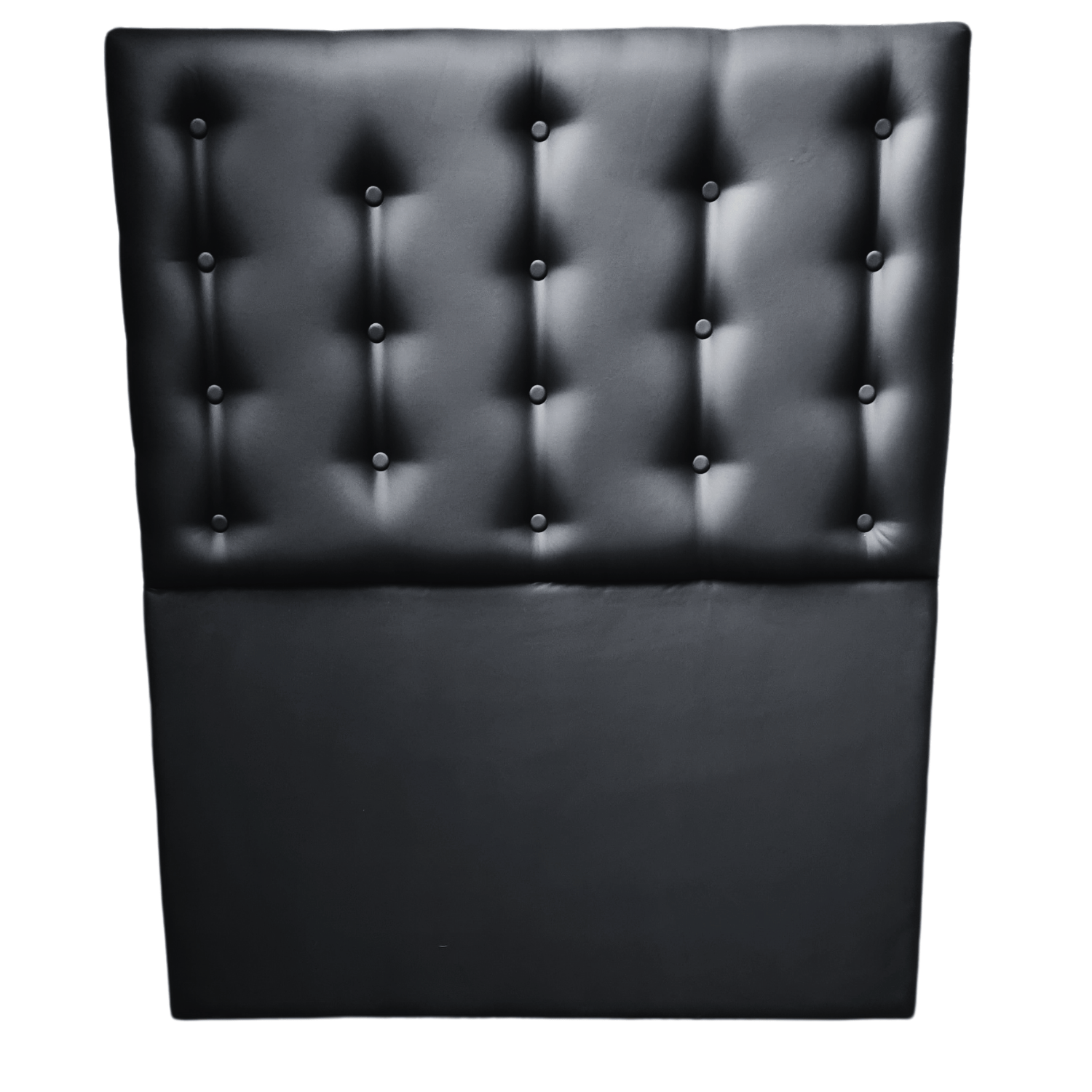 RESPALDO MUEBLES RIMAR A PISO 1.5 PLAZAS ECO CUERO NEGRO - 1
