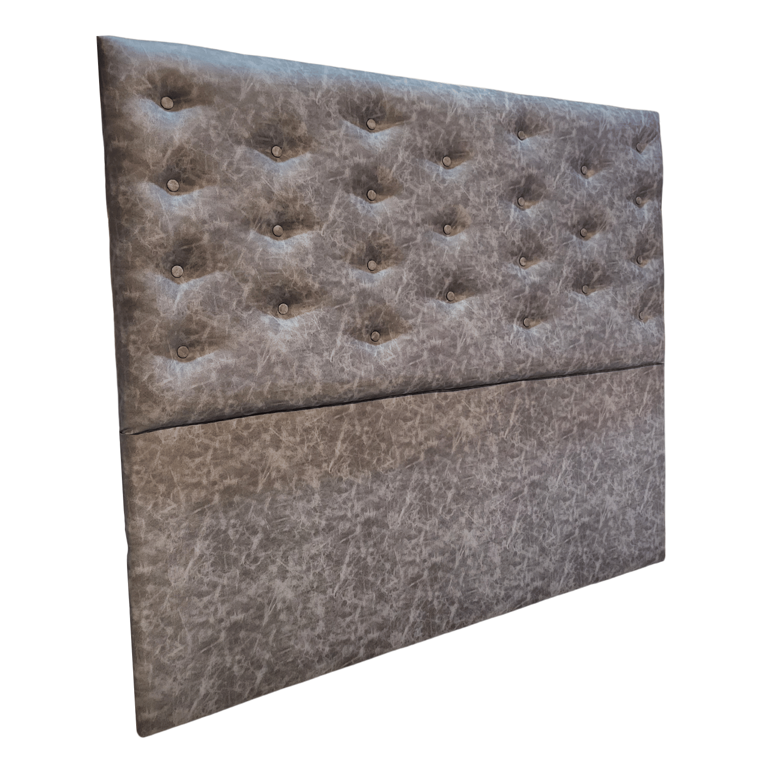 RESPALDO MUEBLES RIMAR A PISO 2 PLAZAS ECO CUERO GRIS JASPIADO - 2