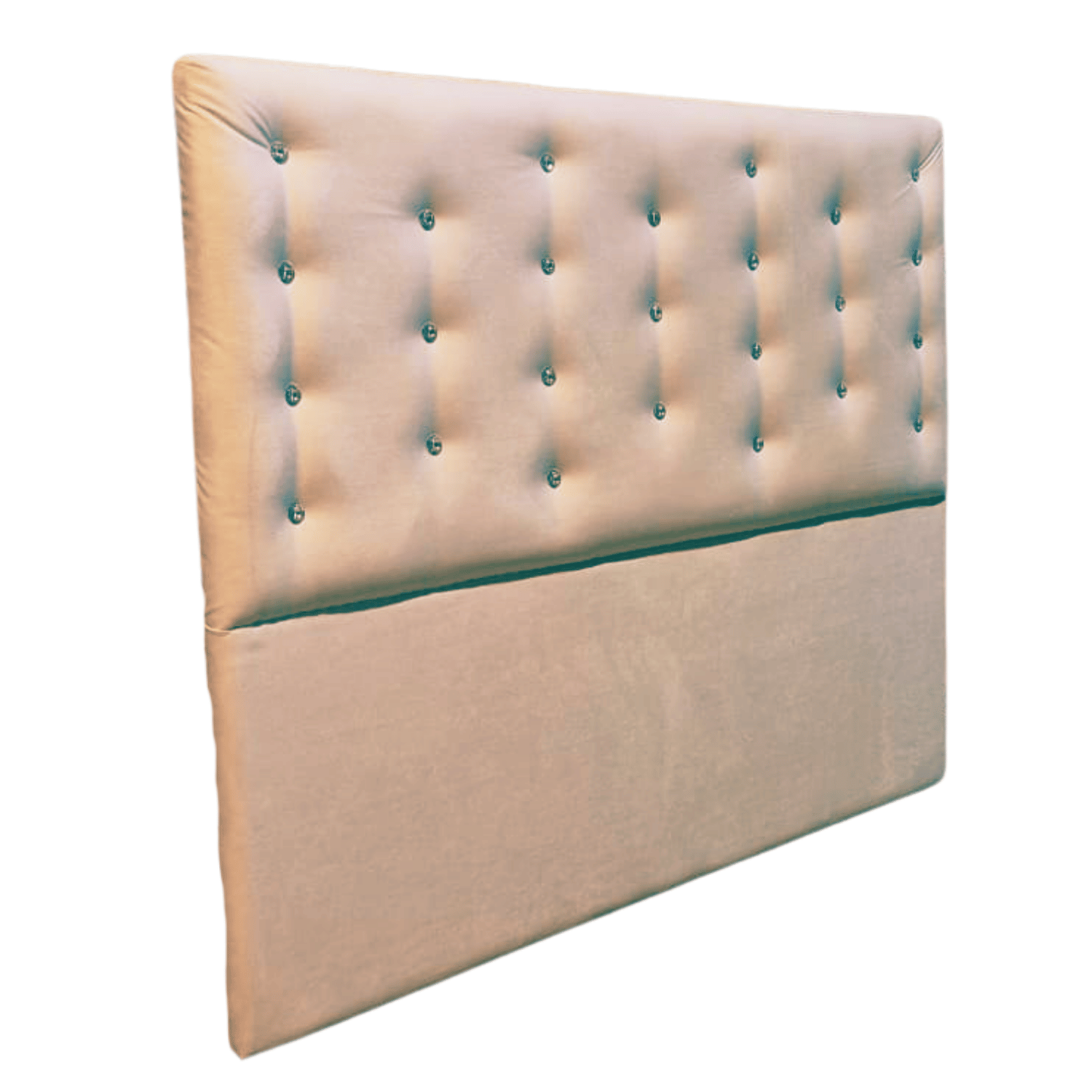 RESPALDO MUEBLES RIMAR A PISO DIAMANTE 2 PLAZAS FELPA BEIGE - 2