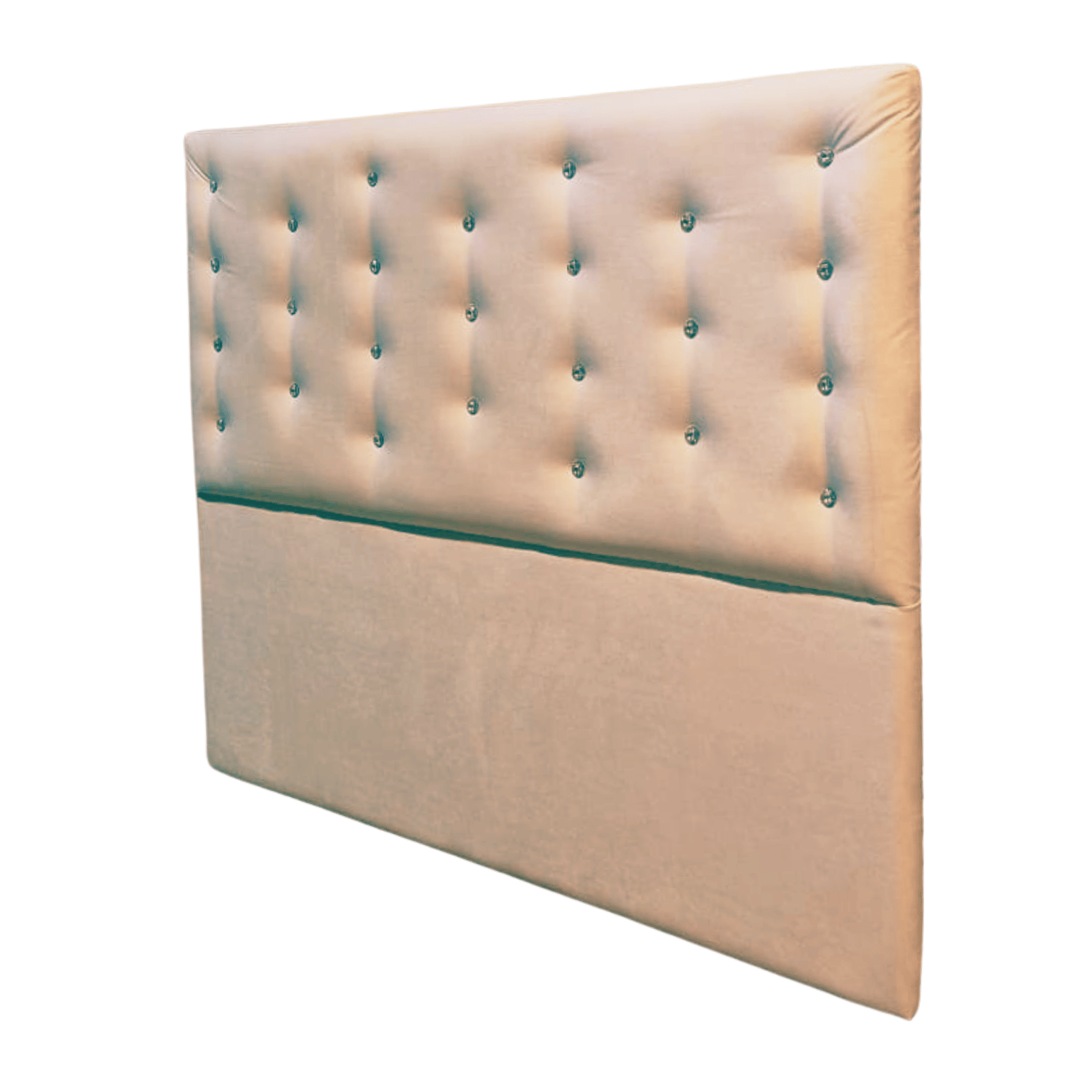 RESPALDO MUEBLES RIMAR A PISO DIAMANTE 2 PLAZAS FELPA BEIGE - 3