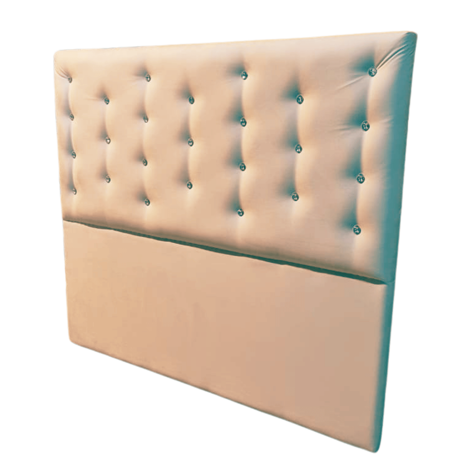 RESPALDO MUEBLES RIMAR A PISO DIAMANTE 2 PLAZAS FELPA BEIGE - 4