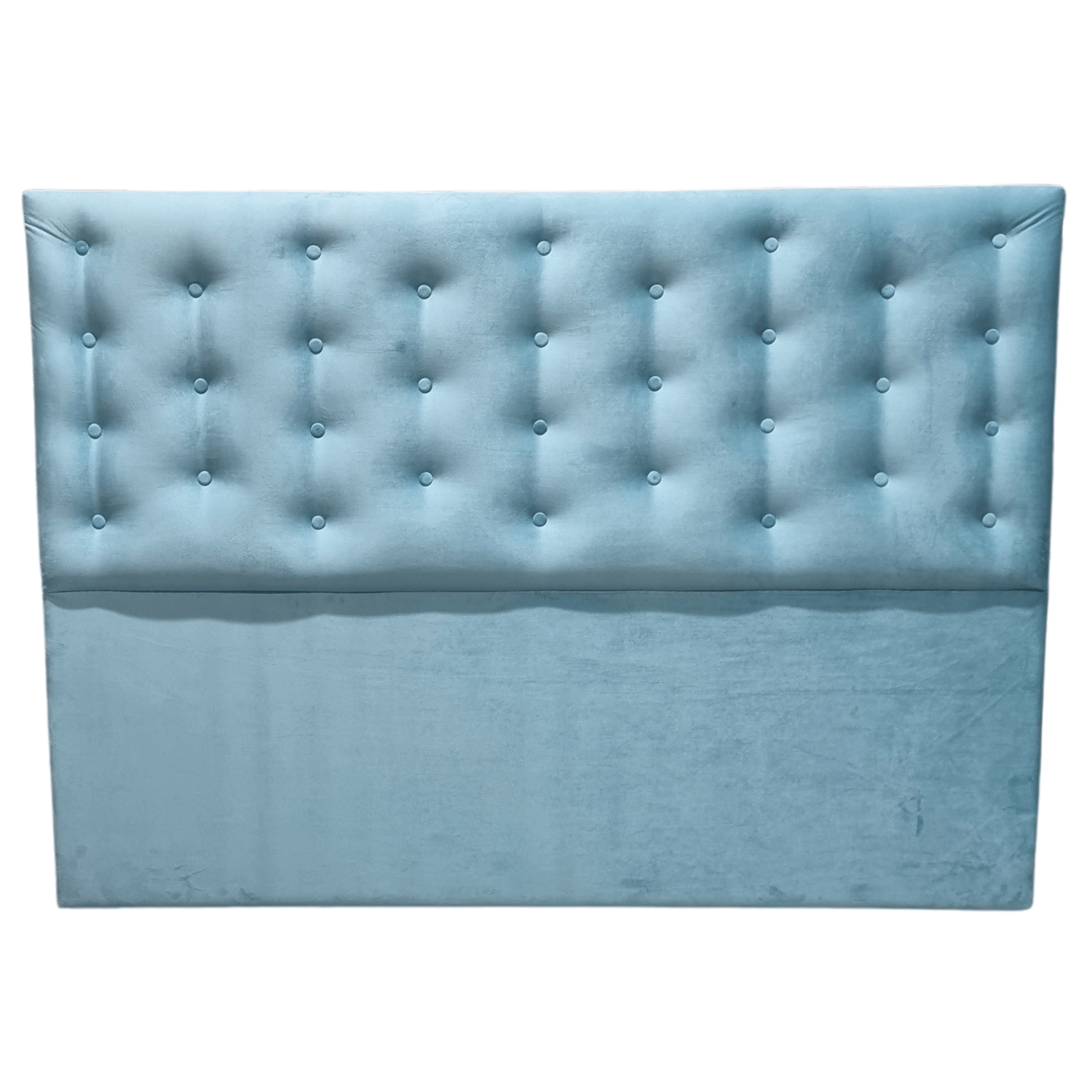 RESPALDO MUEBLES RIMAR A PISO KING FELPA TURQUESA - 1