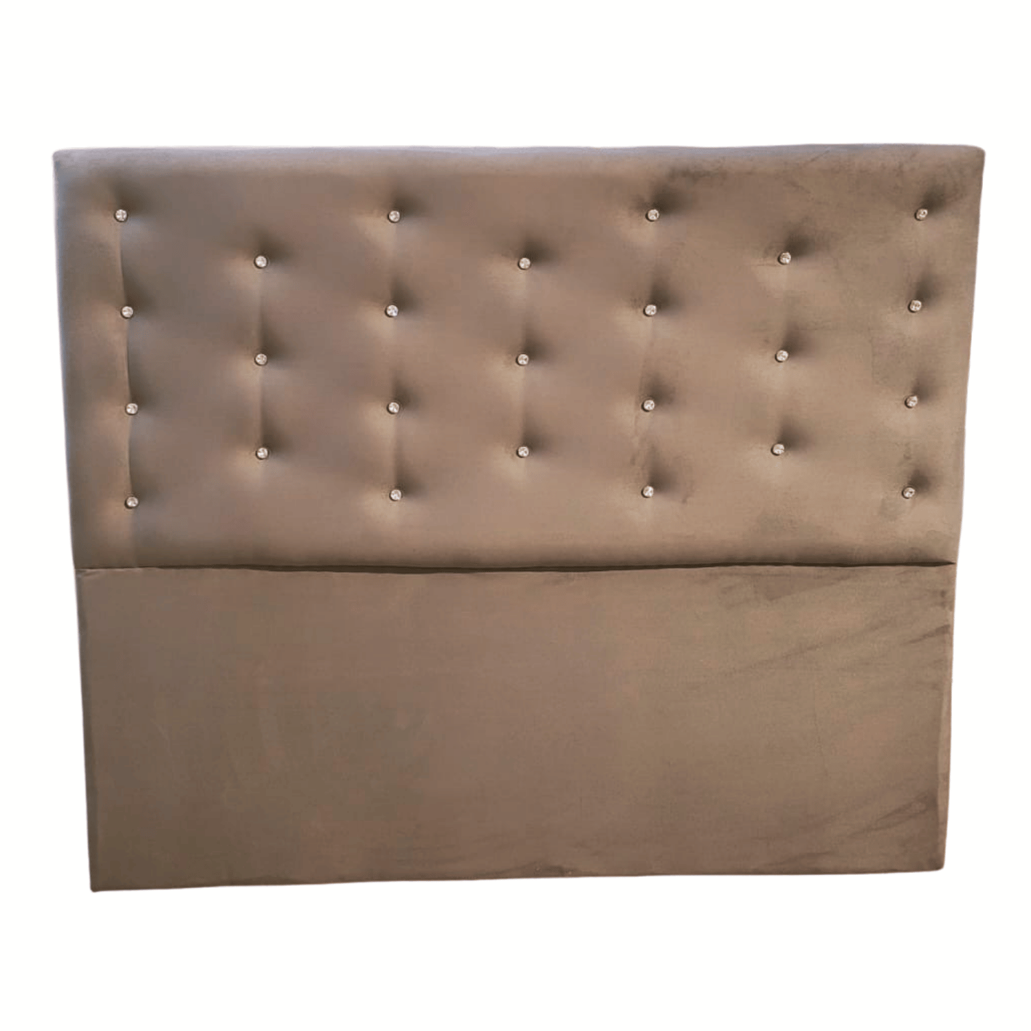 RESPALDO MUEBLES RIMAR A PISO DIAMANTE 2 PLAZAS FELPA GRIS - 1