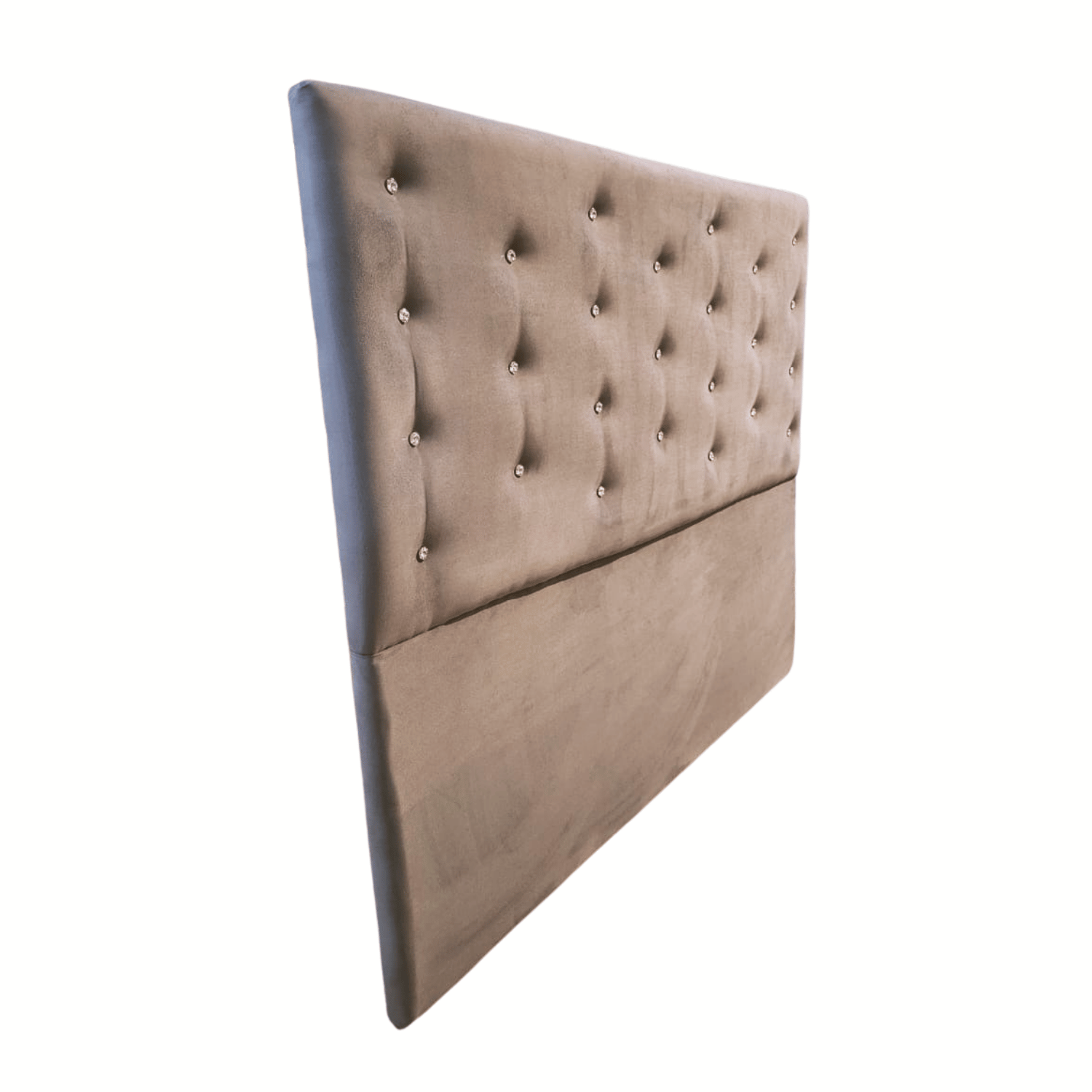 RESPALDO MUEBLES RIMAR A PISO DIAMANTE 2 PLAZAS FELPA GRIS - 2