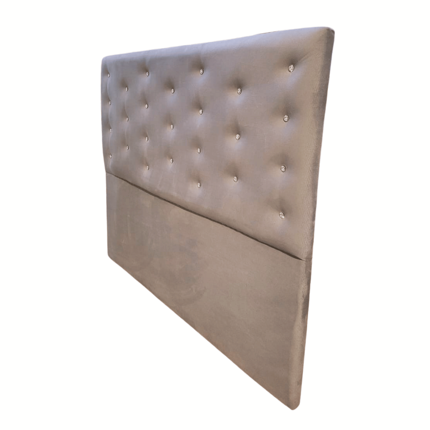 RESPALDO MUEBLES RIMAR A PISO DIAMANTE 2 PLAZAS FELPA GRIS - 3