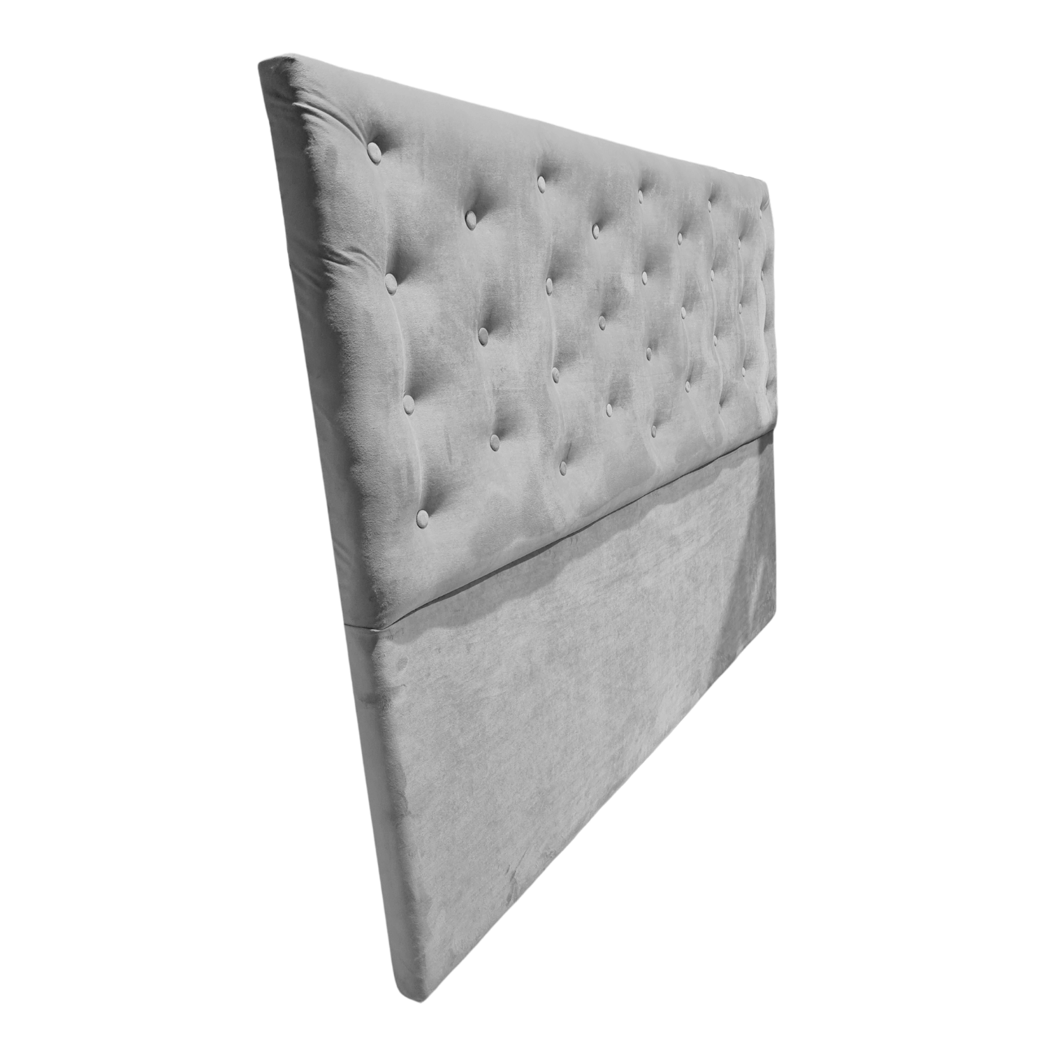 RESPALDO MUEBLES RIMAR A PISO KING FELPA GRIS CLARO - 2